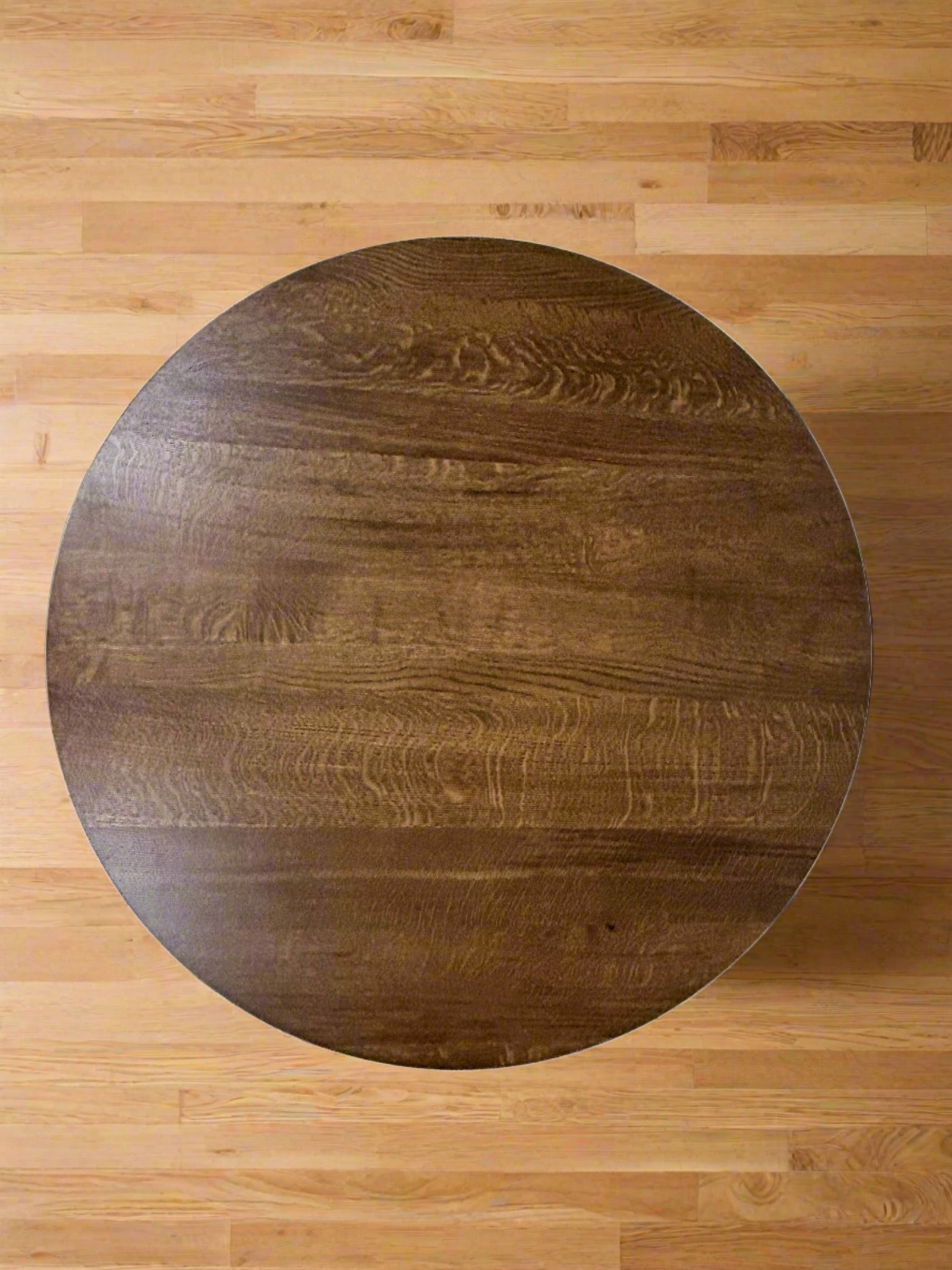 Mission Quarter Sawn Oak Round Dining Table Set - 40"
