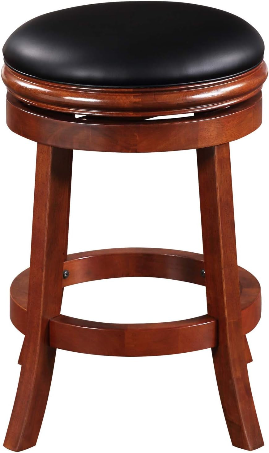 Backless Counter Height Bar Stool 24 Inch Cherry Color