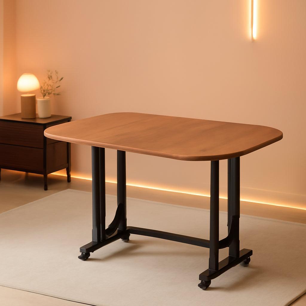 Forty Seven Inch Drop Leaf Folding Dining Table Solid Wood