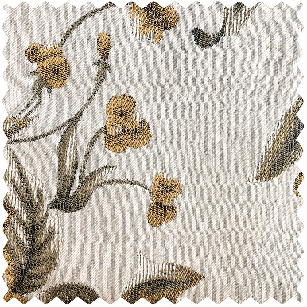 Cheyenne Green Bold Peony Floral Jacquard Curtains
