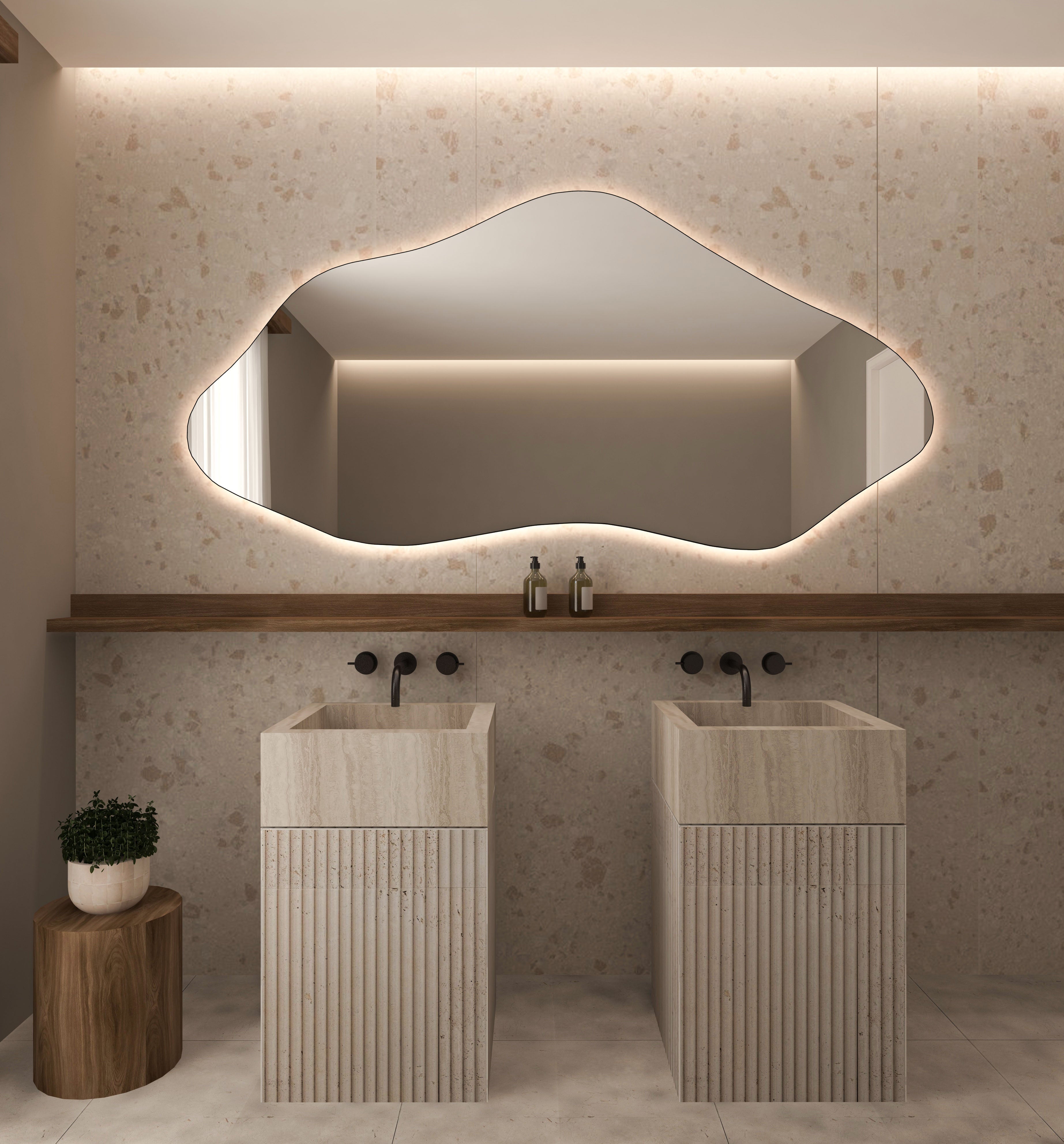 Bilbao Bathroom Mirror - Asymmetrical Irregular Wall Mirror