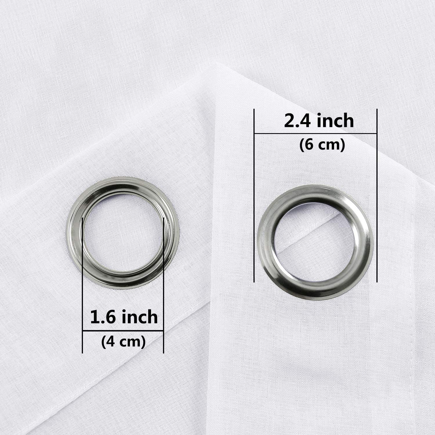 4pcs/SET Curtains - 2pcs Ombre Blackout Curtains And 2pcs Semi Sheer Curtains-4