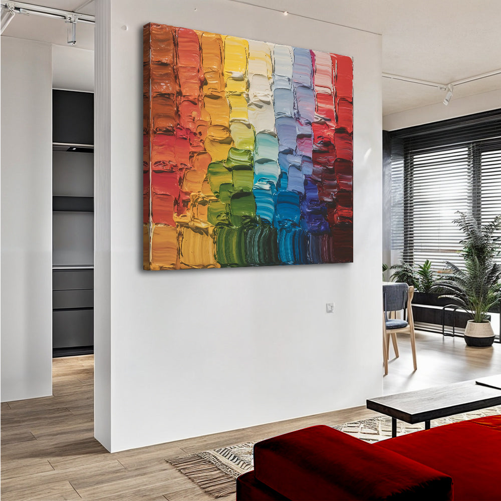 Chroma Flow Impasto Wall Art