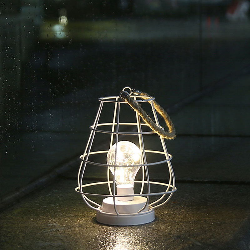 8.5" Tall Cordless Accent Light with Edsion Style Bulb (White)-2