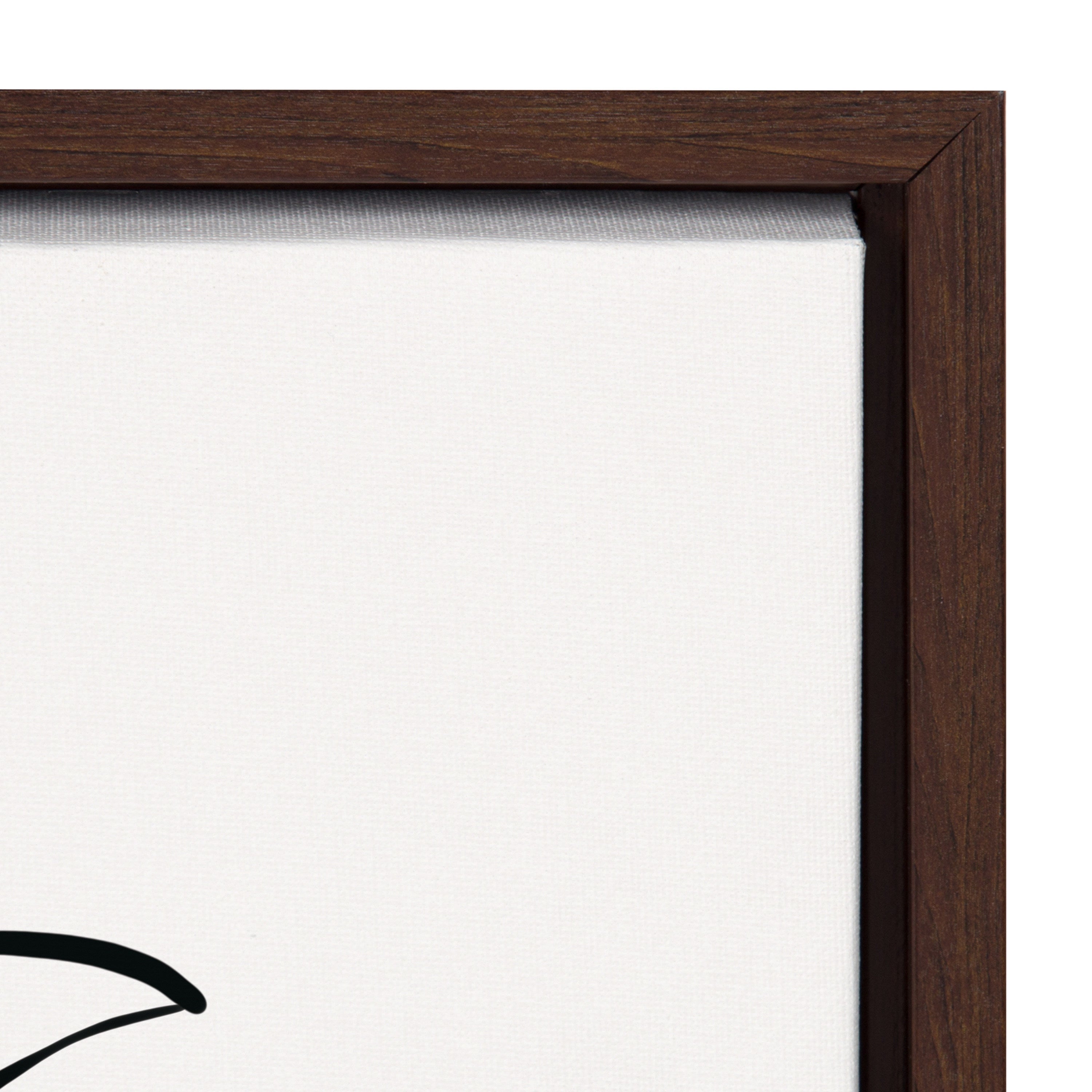 Sylvie Botanical Sketch Print No 2 Framed Canvas by The Creative Bunch Studio