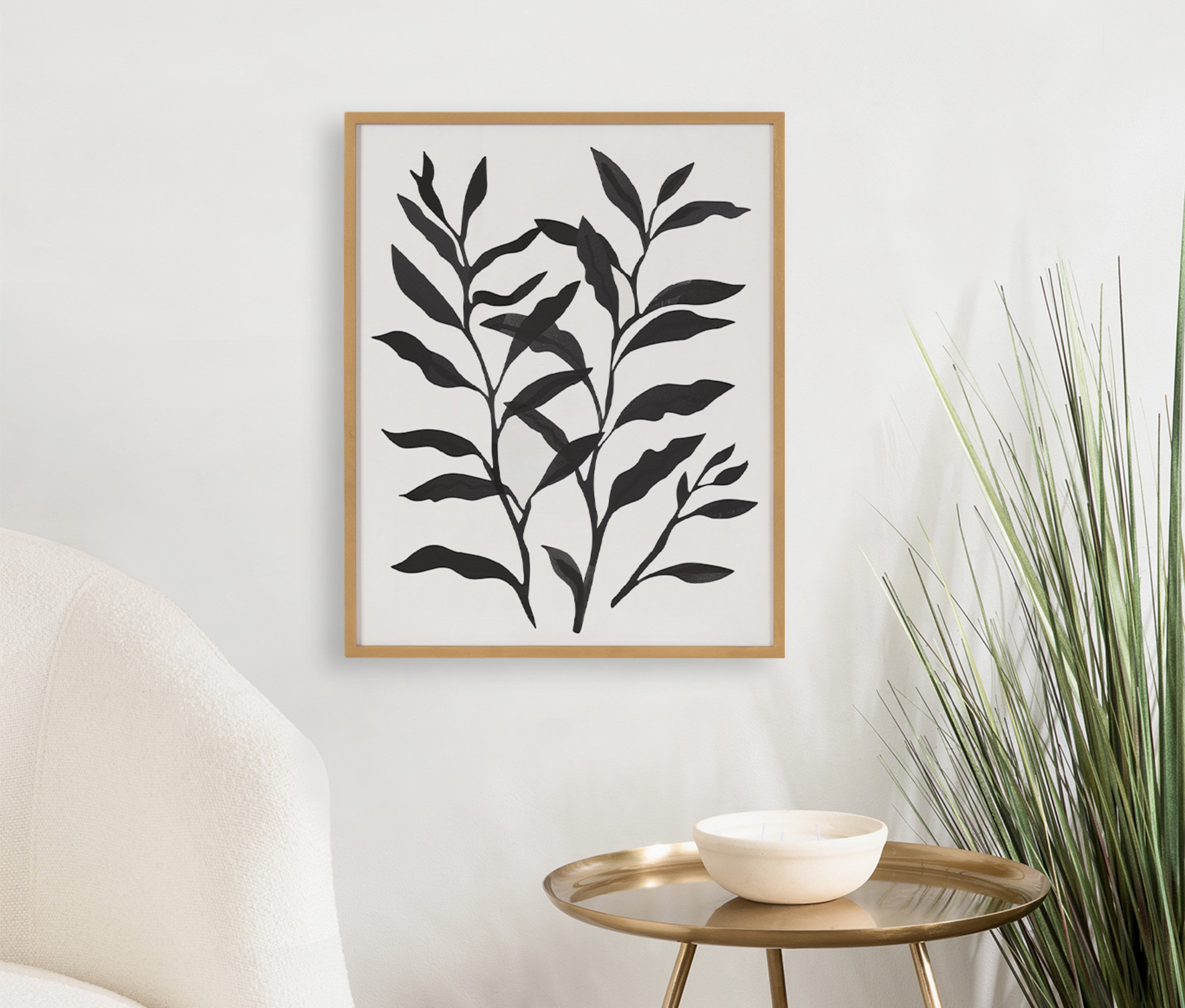 Gallery Modern Botanical Matisse Inspired Silhouette Print by The Creative Bunch Studio