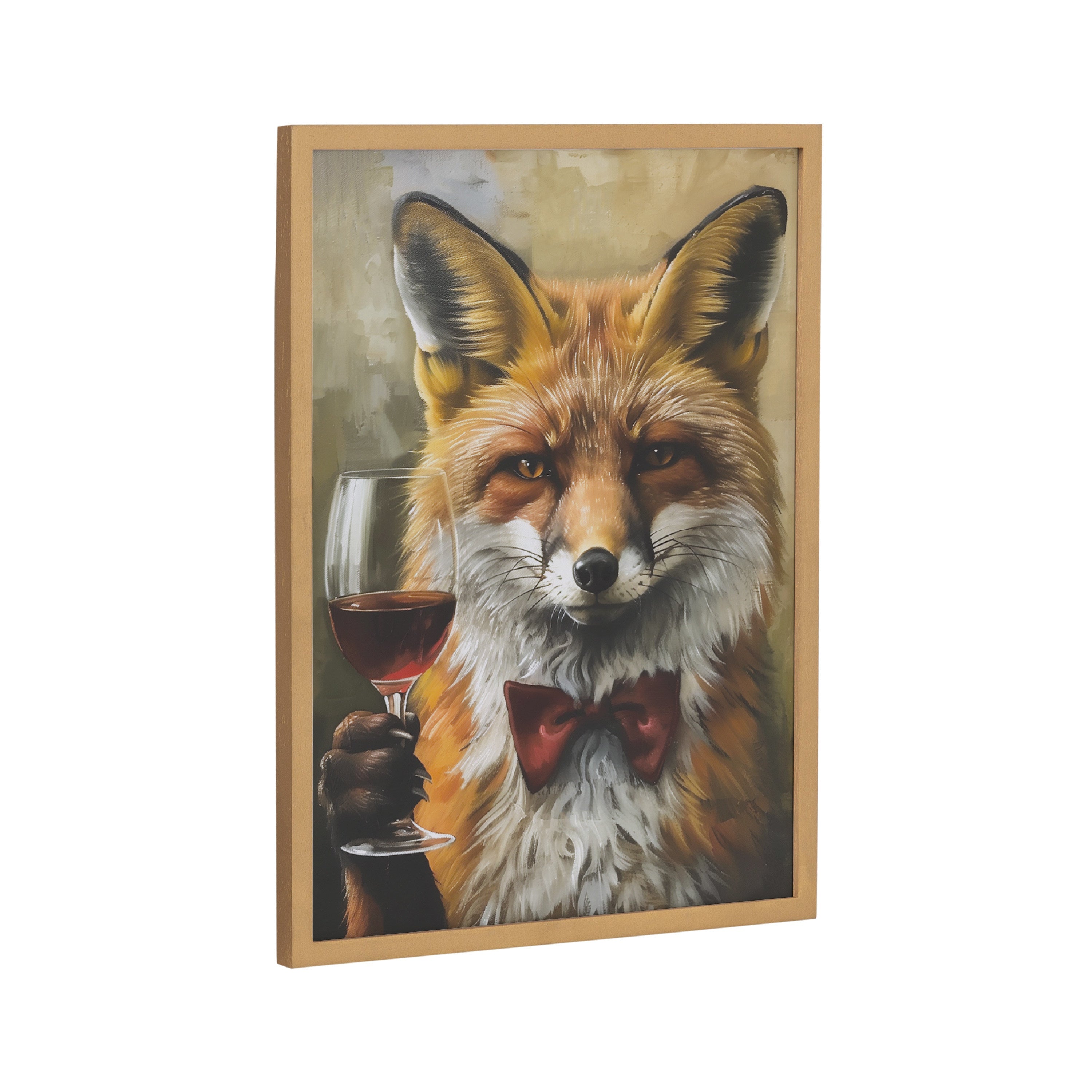 Gallery Traditional Fox Wine Tasting Print by The Creative Bunch Studio