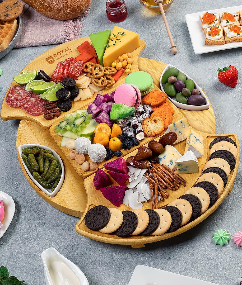 Rotating Cheese Board With Knives - PRHOMZ