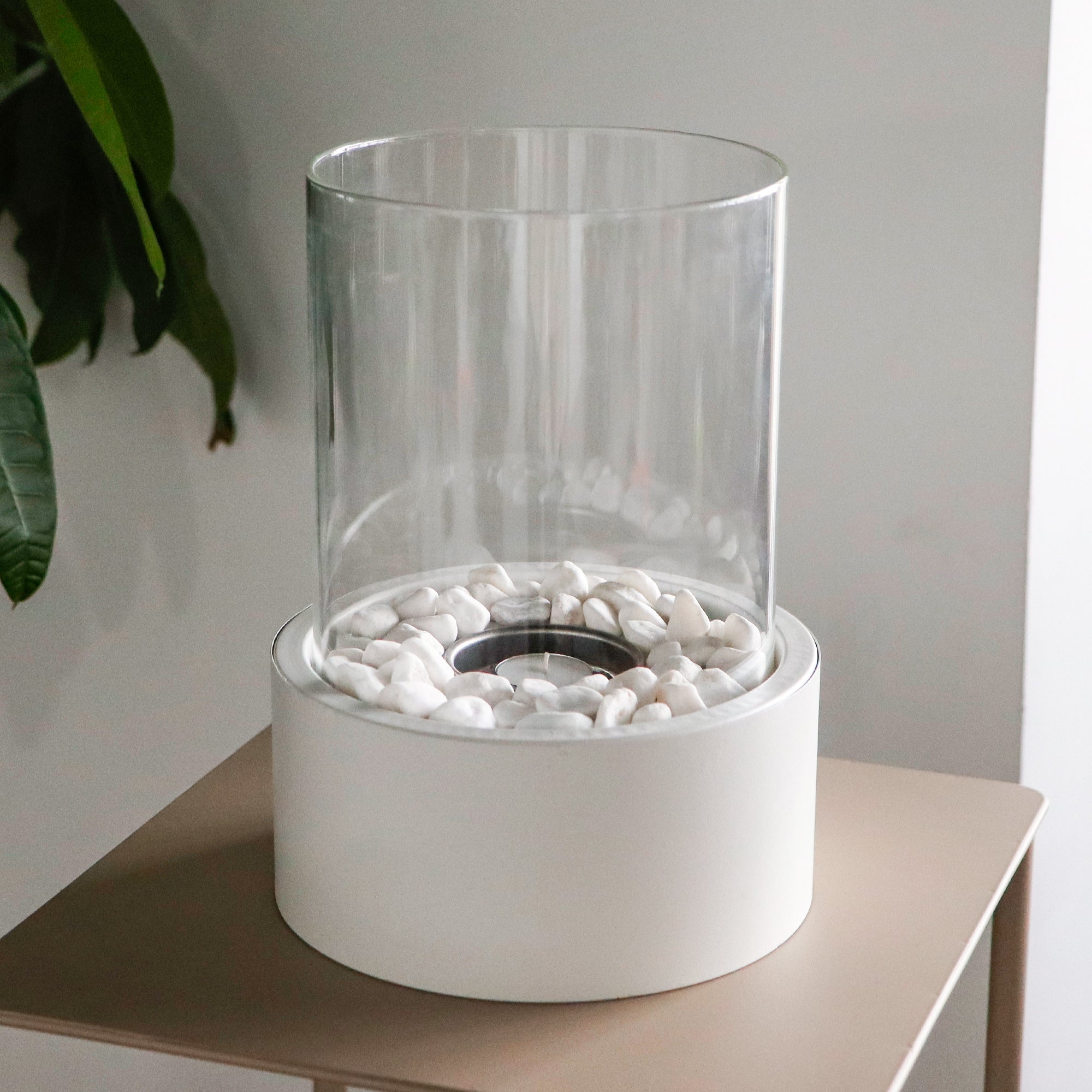 JHY DESIGN 22×28cm XL Tabletop Firepit – Bio Ethanol Ventless, Indoor/Outdoor-4