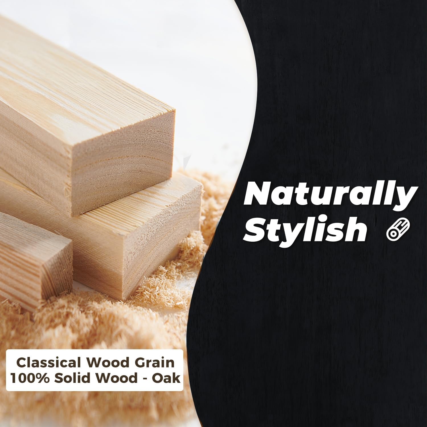 70 Inch Black Solid Oak Dining Table For 6 To 8 People