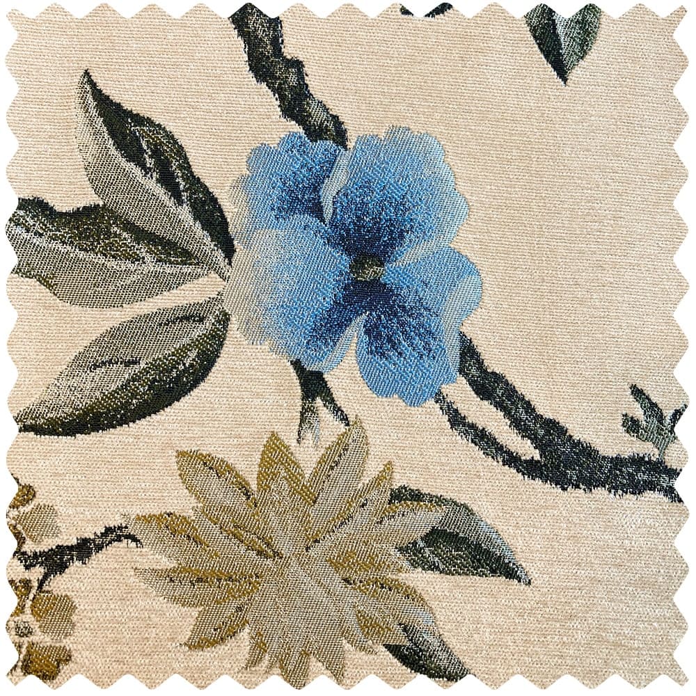 Kaylee Vintage Style Bold Floral Cotton Curtains