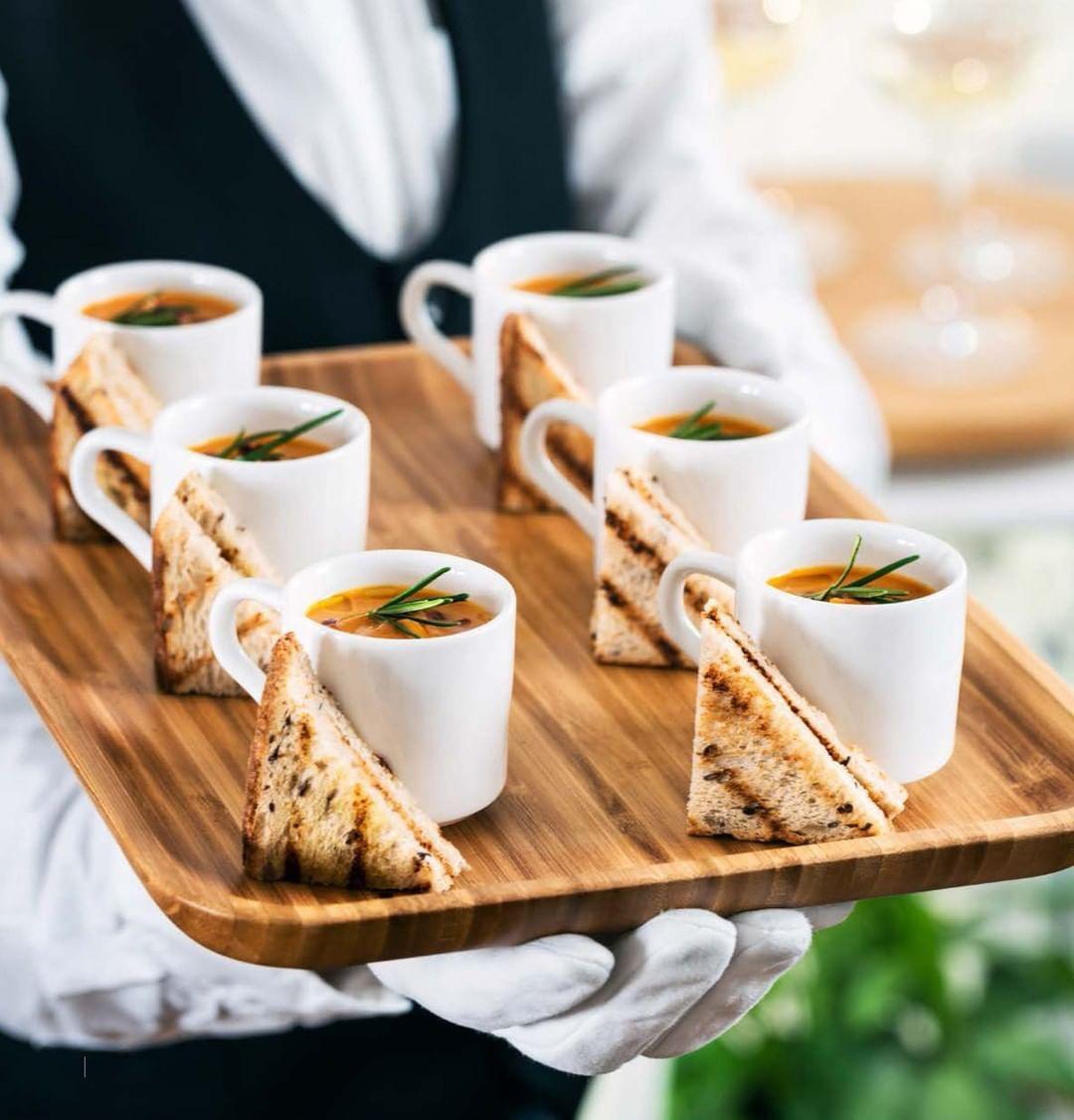 Bamboo Platter 13" inch X 9" inch | For Appetizers / Barbecue / Burger Sliders - PRHOMZ