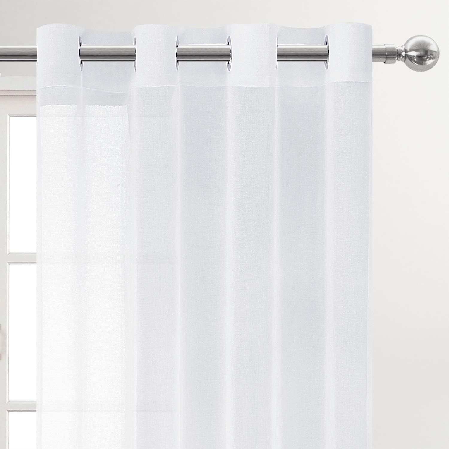 4pcs/SET Curtains - 2pcs Ombre Blackout Curtains And 2pcs Semi Sheer Curtains-2