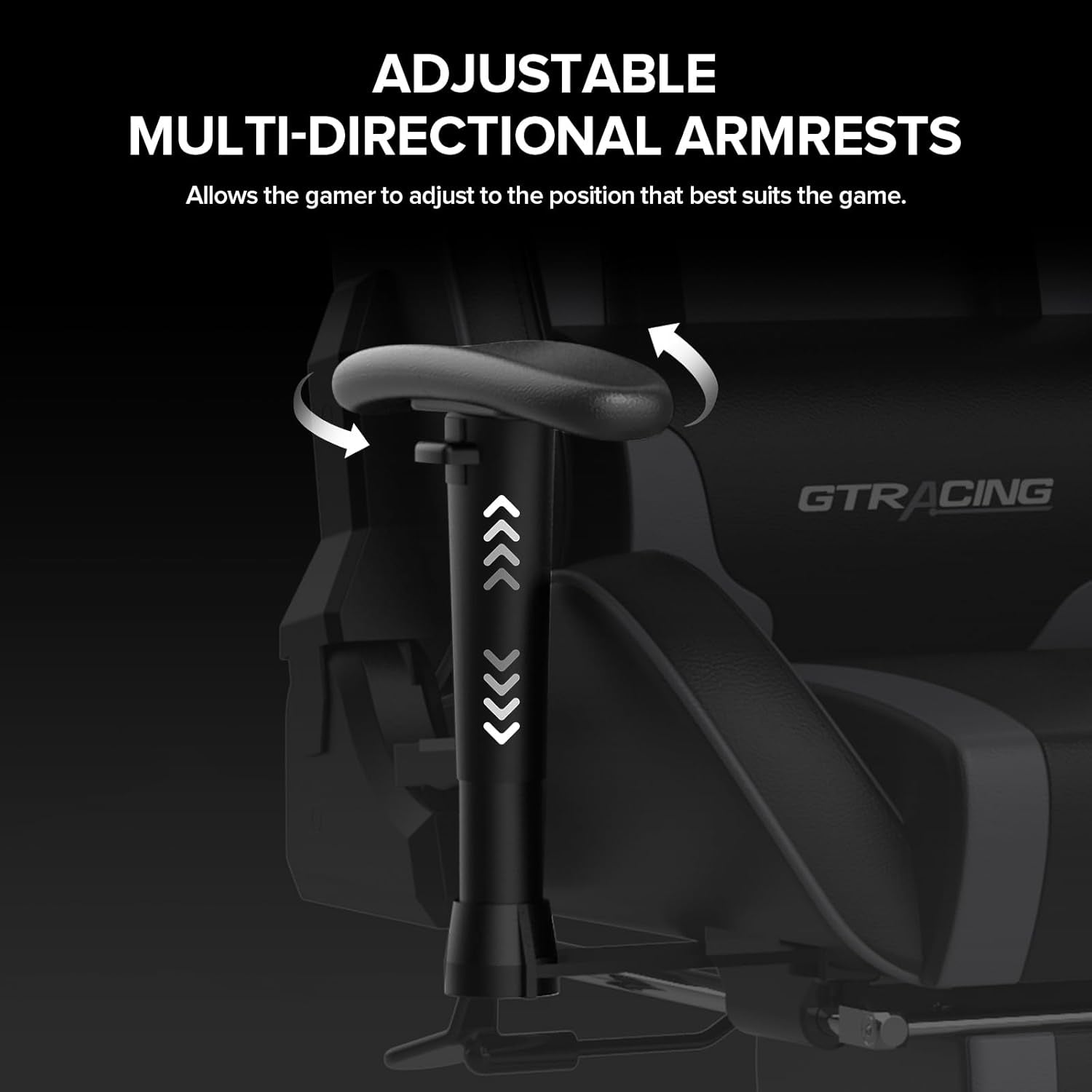 Gray Bluetooth Gaming Chair With Footrest For Home Office