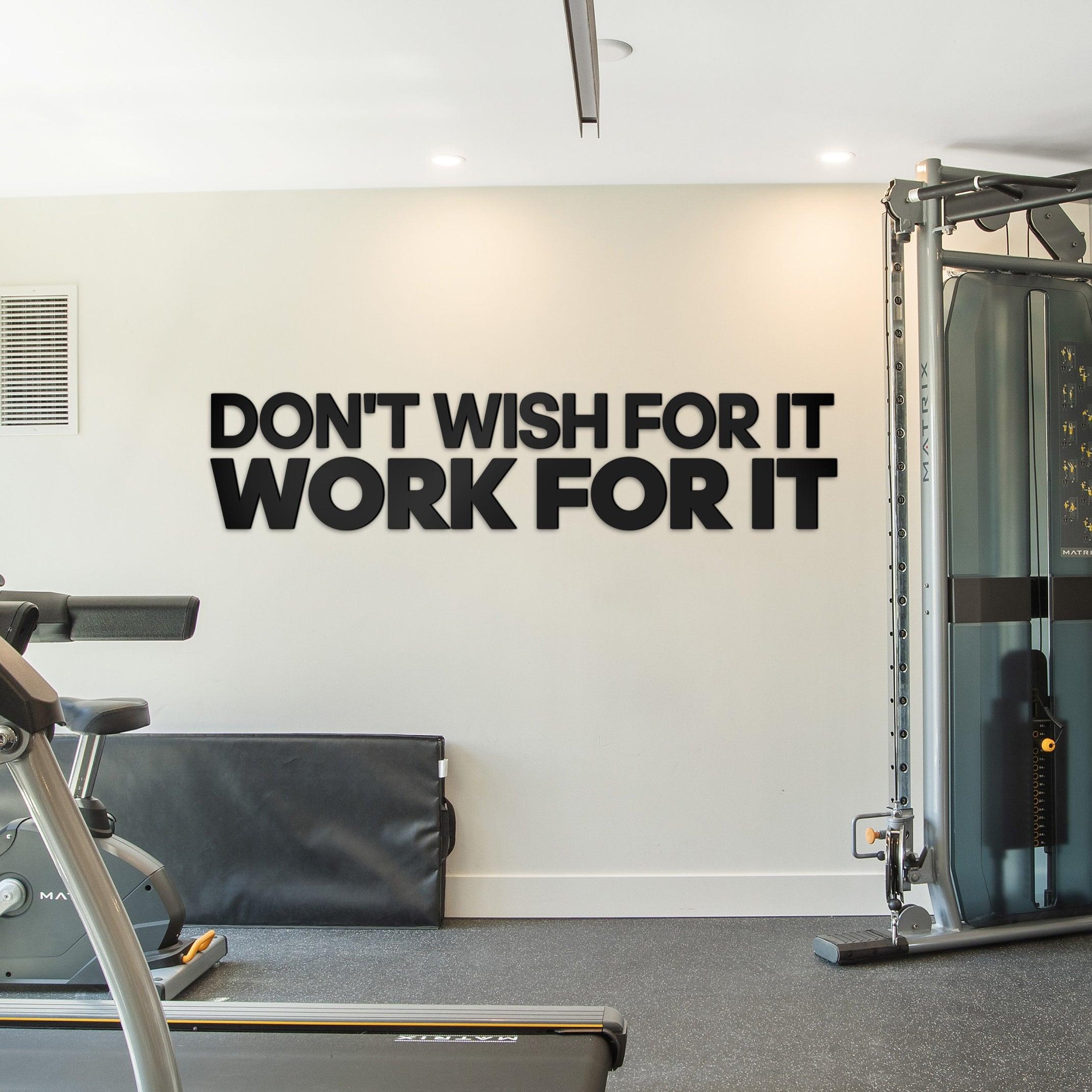 Work for It 3D Gym Wall Art - PRHOMZ