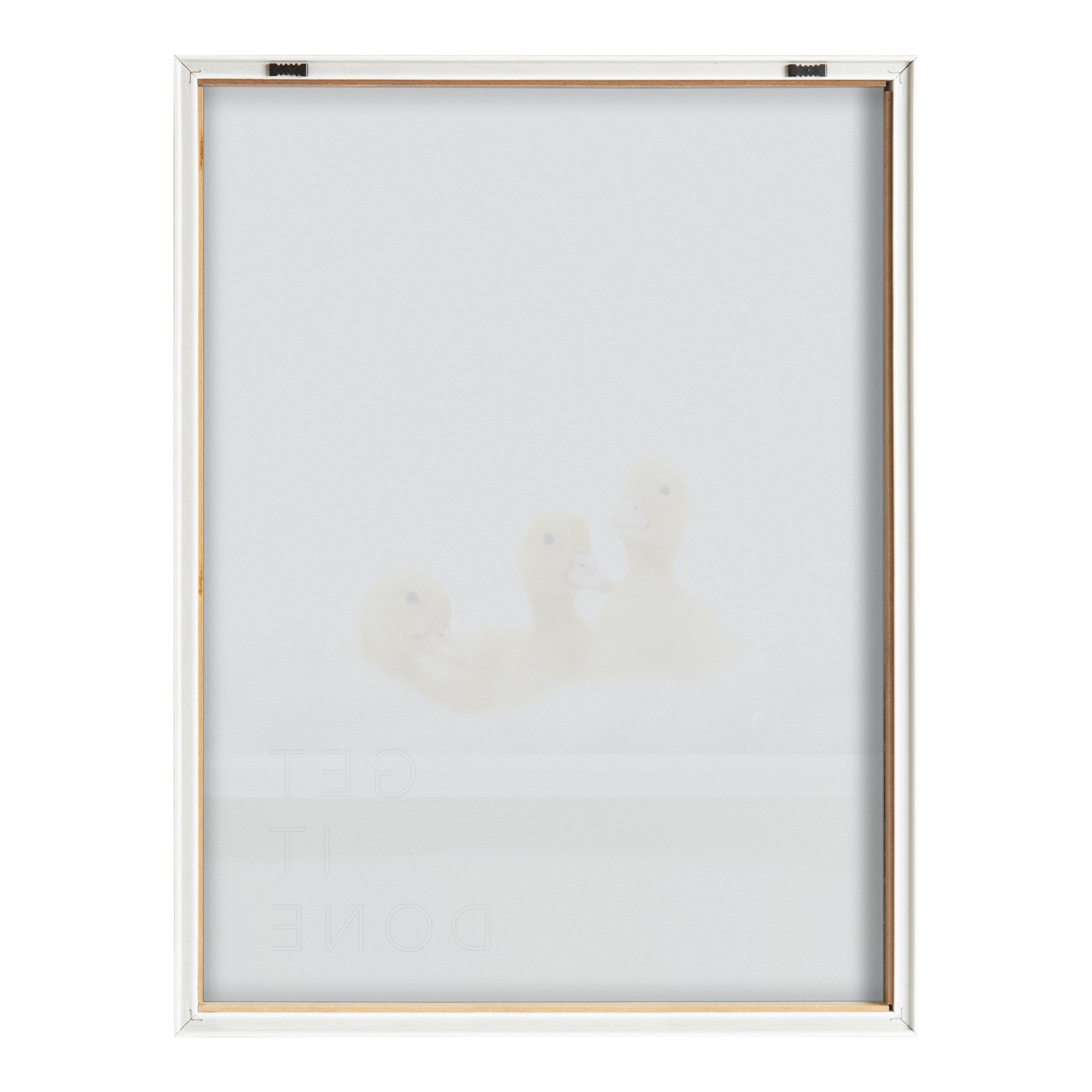 Blake Bathroom Bubble Bath 3 Ducks Framed Printed Glass by The Creative Bunch Studio