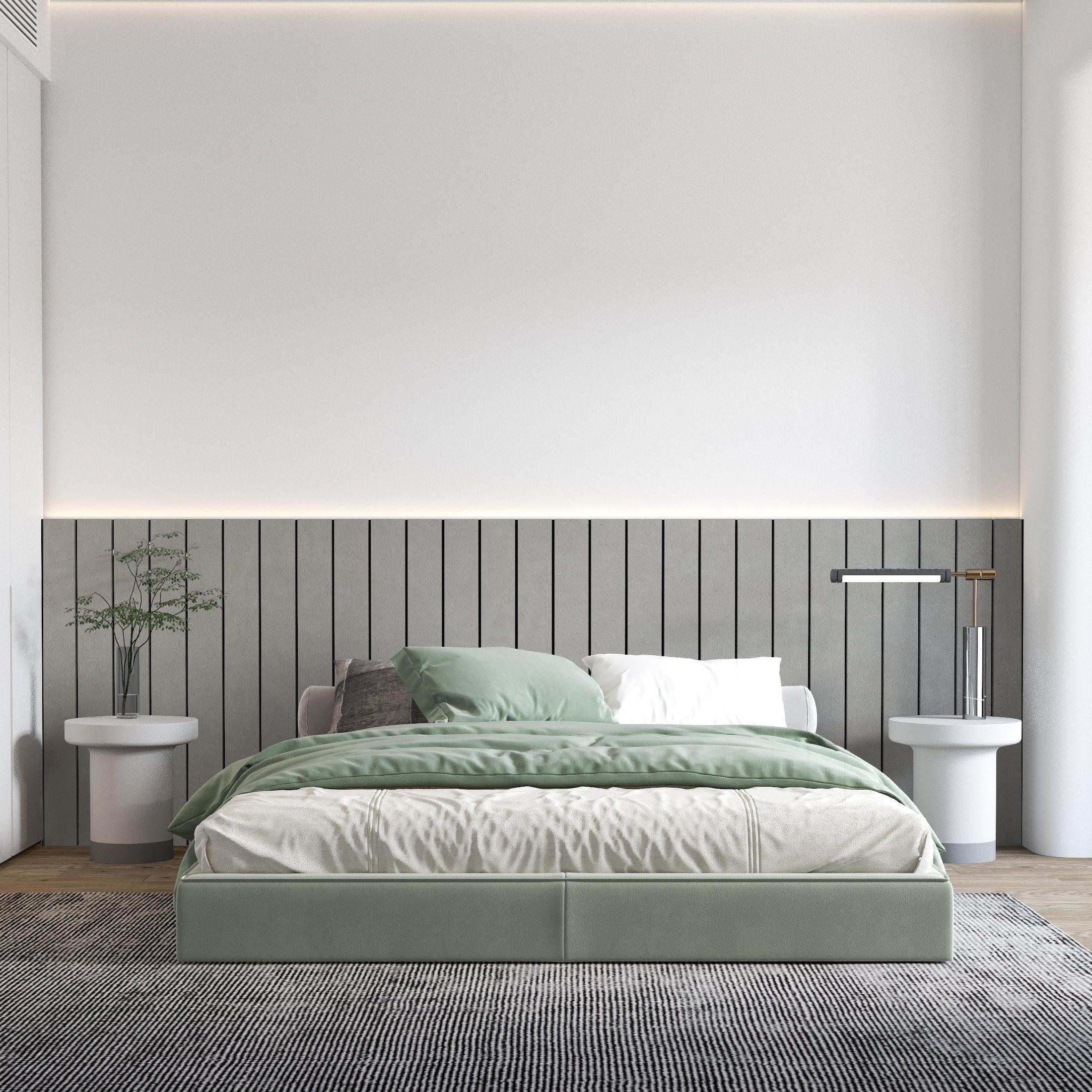 Grey Concrete Headboard - PRHOMZ