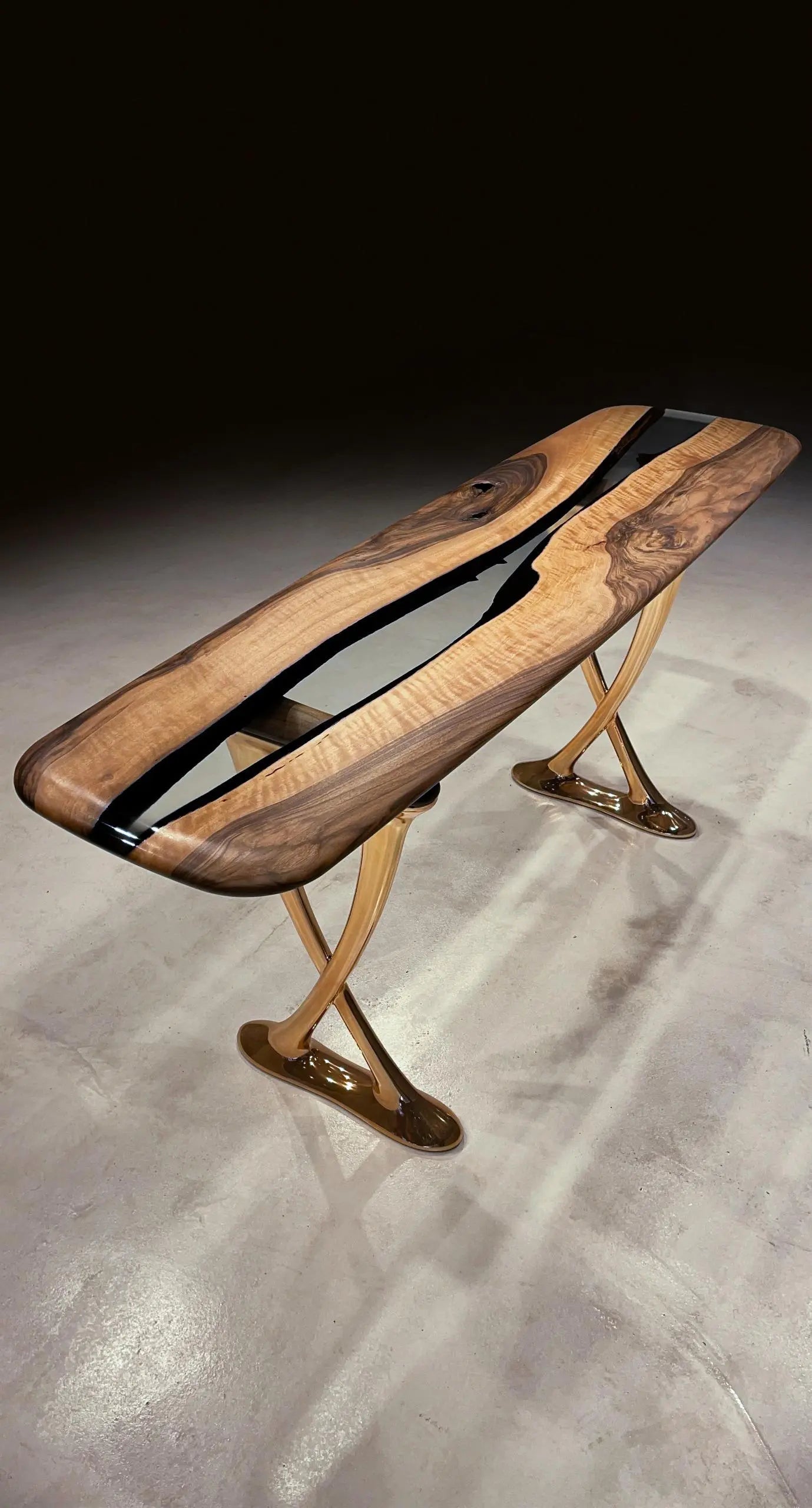 Resin Console Table- Foyer Table- Entryway Table (without mirrors) | Osso Collection