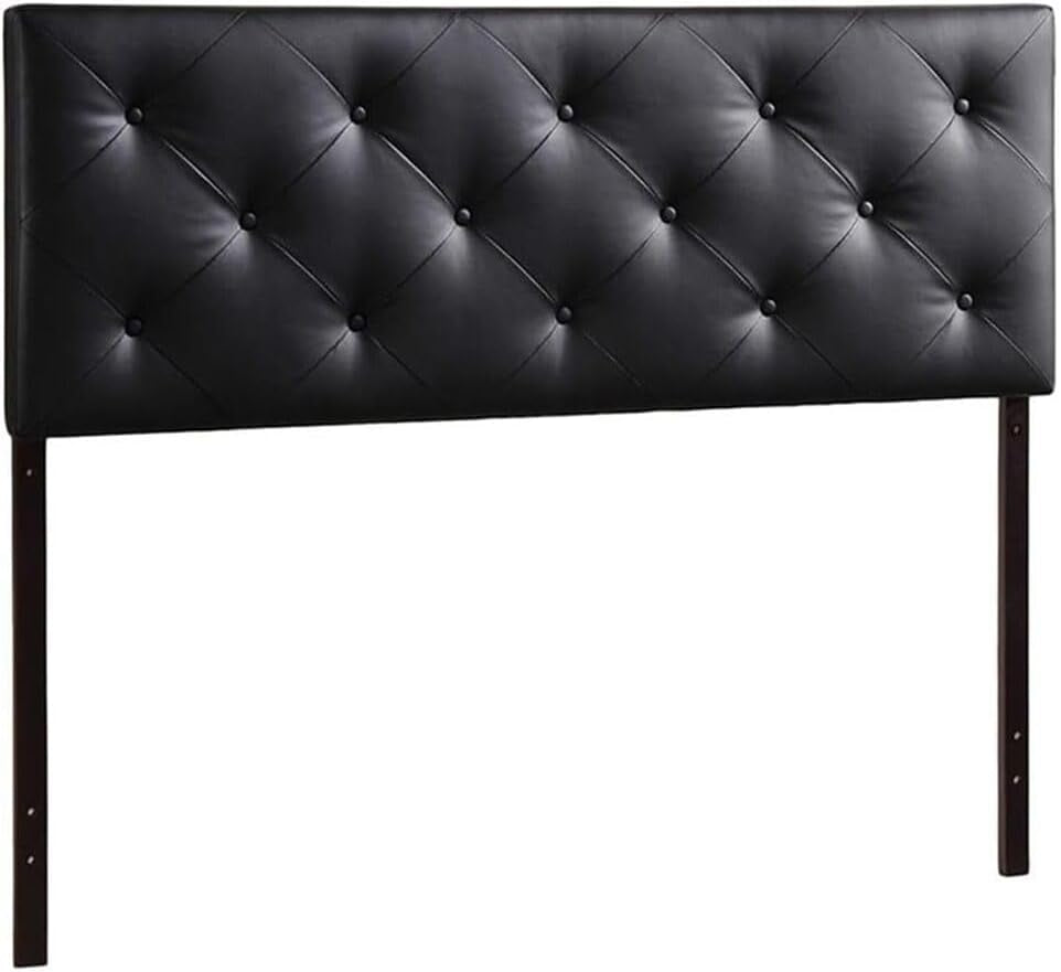 Elegant Modern Faux Leather Upholstered Headboard for Bedrooms