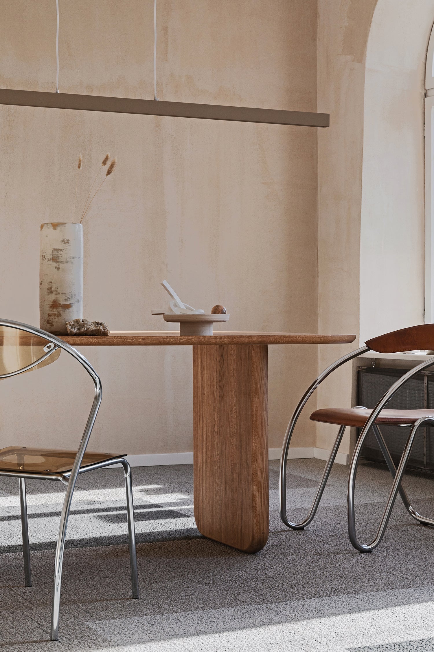 Oval Solid Wood Dining Table