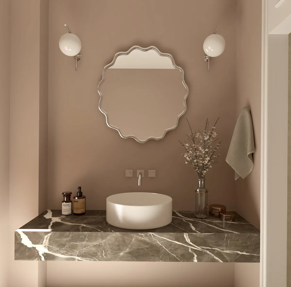 Orlando American Style Irregular Mirror - Unique Wall Mirror | Alpken