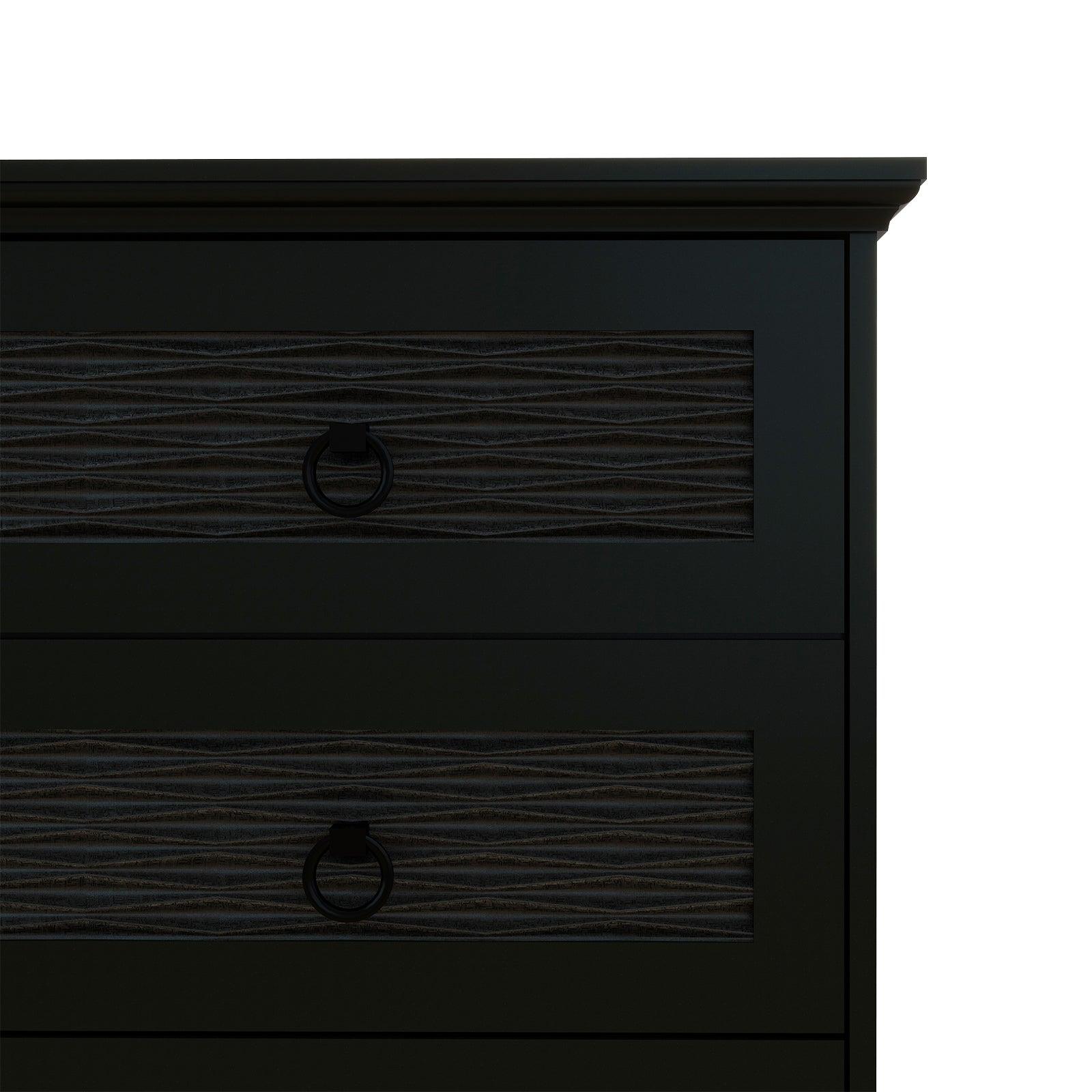 47" Wide Farmhouse Wood Drawer Dresser with 6 Drawers | Tall Chest of Drawers for Bedroom, Living Room & Entryway - PRHOMZ