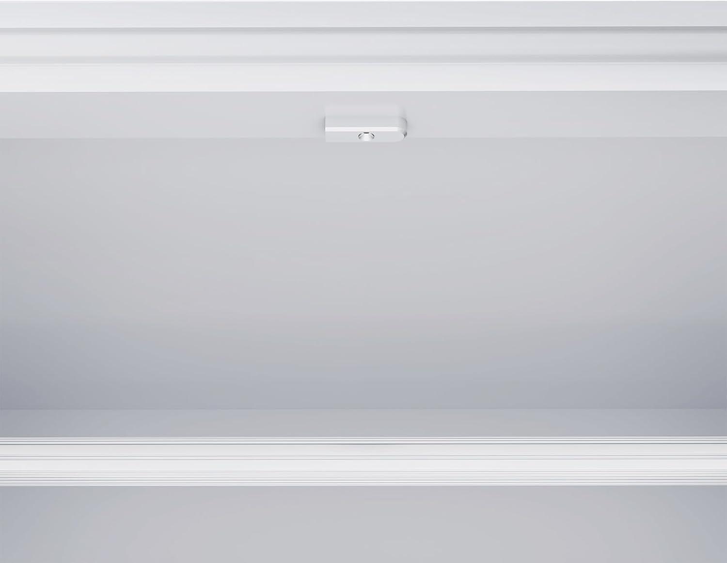 White Wooden Armoire Wardrobe – 2-Door Closet with Mirror, Hanging Rods, Drawers & Shelves for Bedroom - PRHOMZ