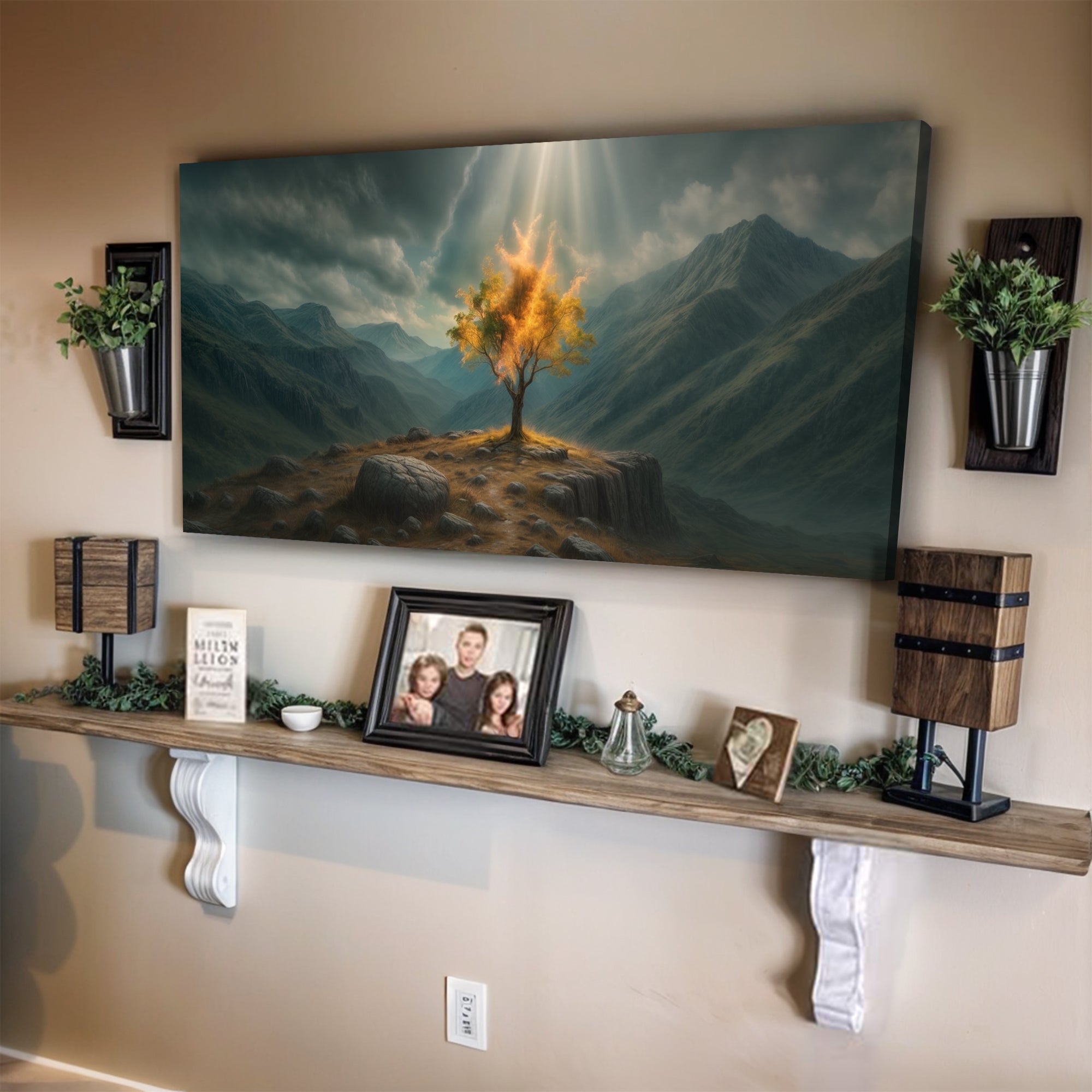 Burning Bush - Faith Wall Art VII