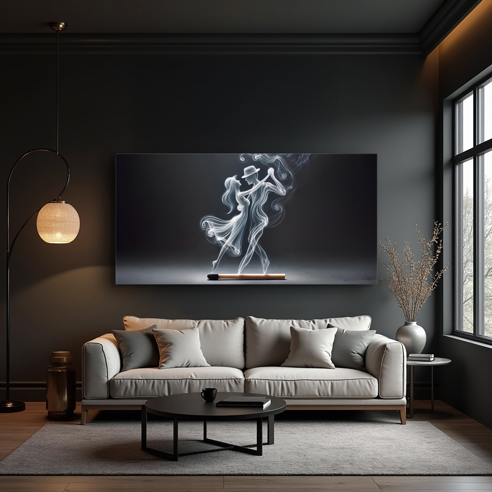 Modern Abstract Couple Dance Wall Art
