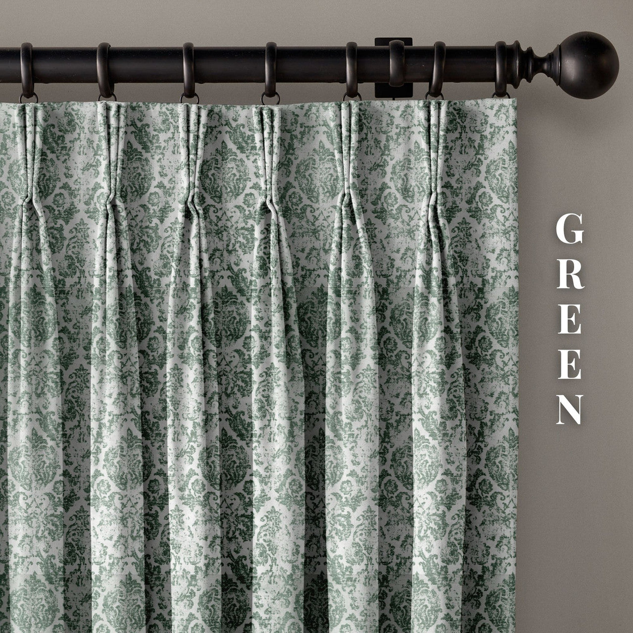 Jacquard Damask Linen Blend Curtains | 5 Colours | Pinch & Euro Pleats | Made-to-Measure-4