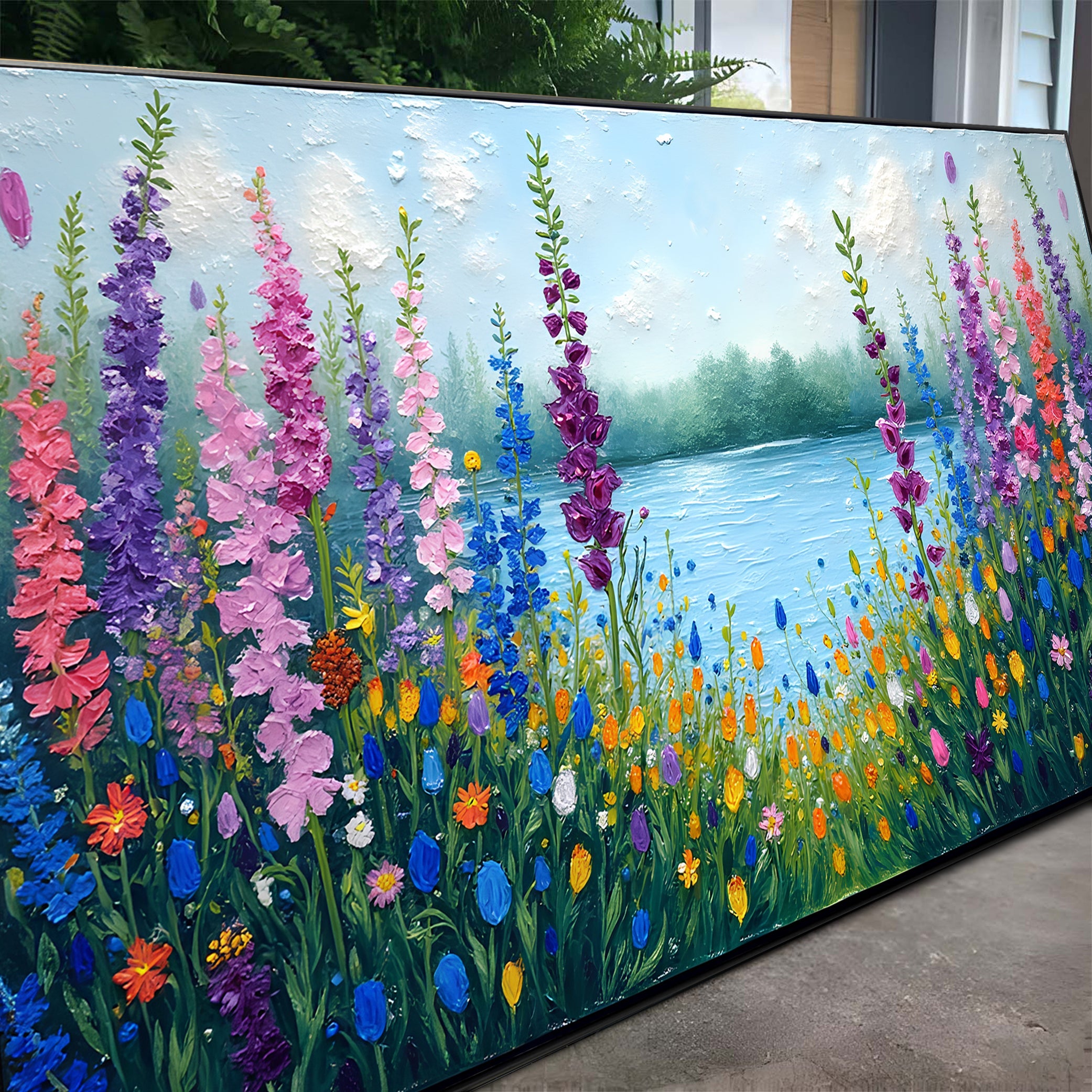 Alphine Meadow Impasto Wall Art