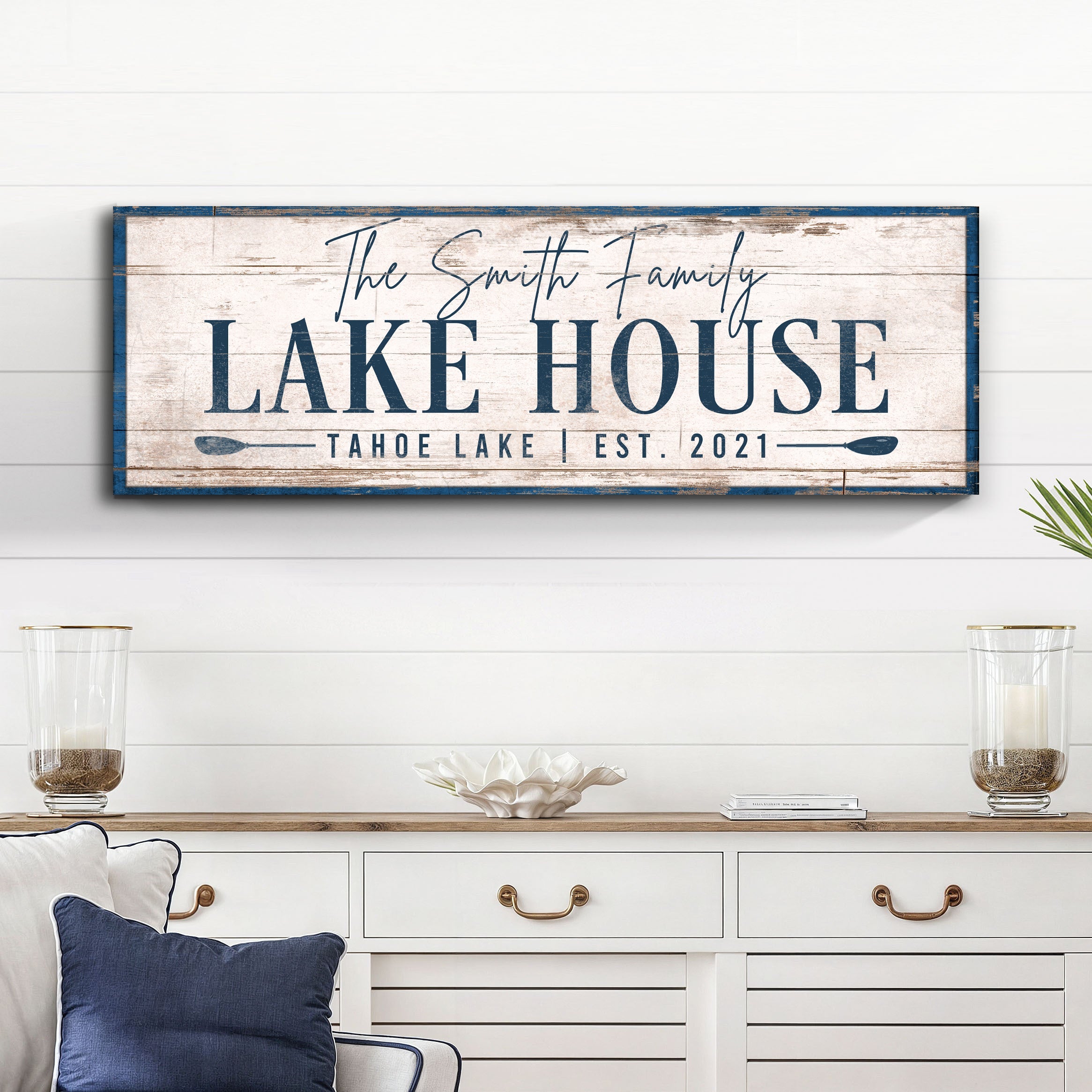 Personalized Lake House Sign V