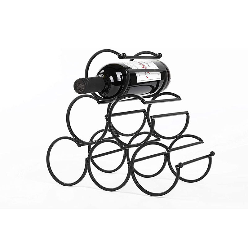 11.6”x6.3”x10.8” Iron Tabletop Wine Rack-4