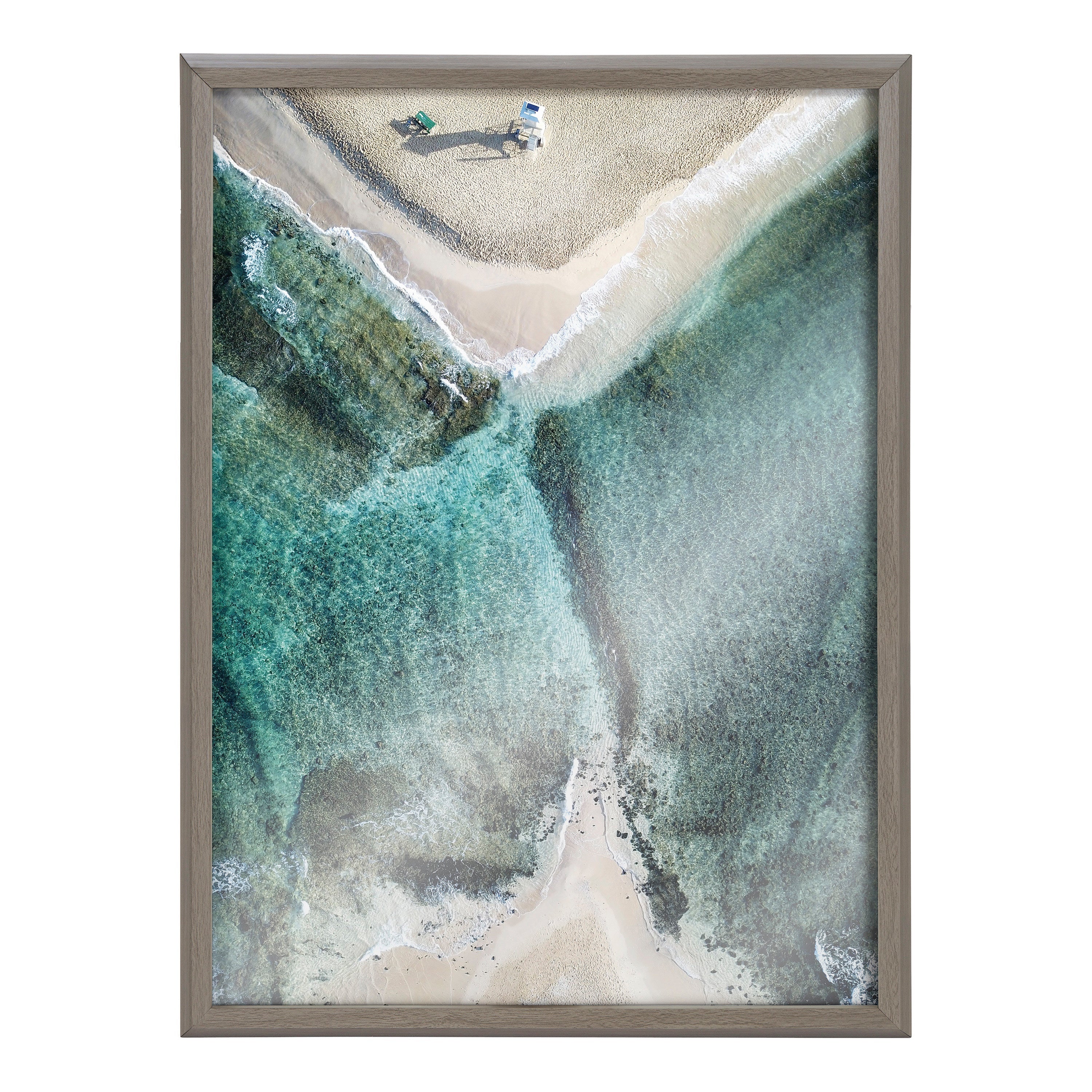Blake Poipu Beach Framed Printed Art by Rachel Bolgov
