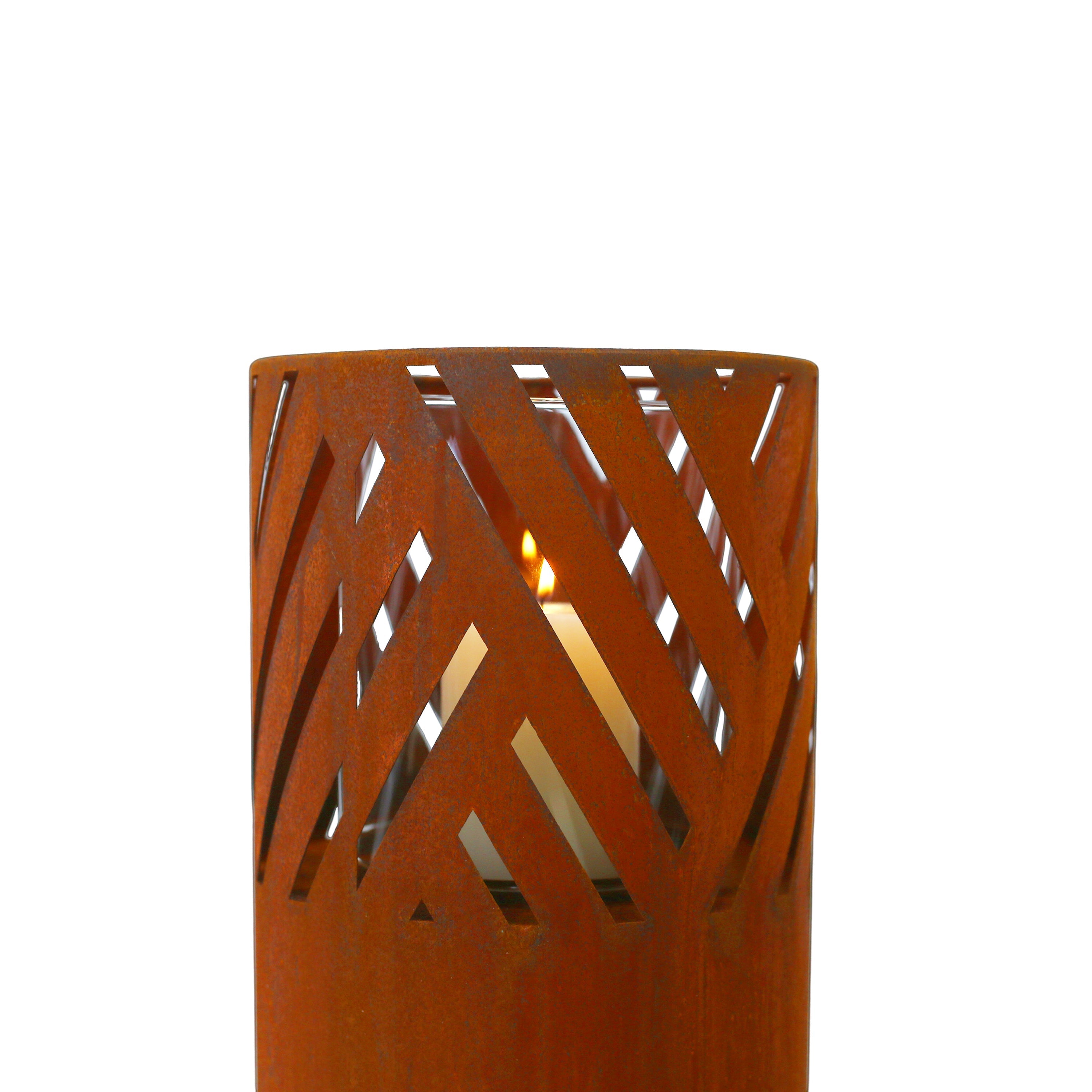 Lantern Column, Set of 2, Decorative Columns for Outdoor and Indoor Use