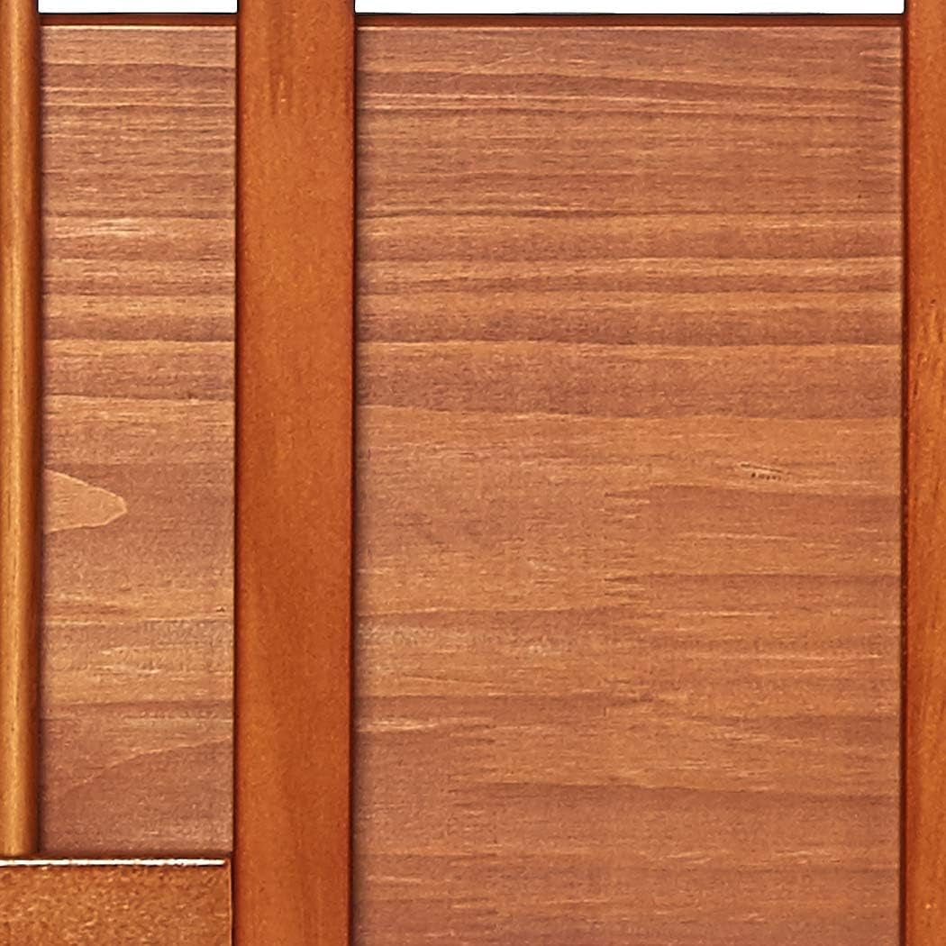 3-Shelf Folding Stackable Bookcase 27.5 Inch Wide Honey Oak