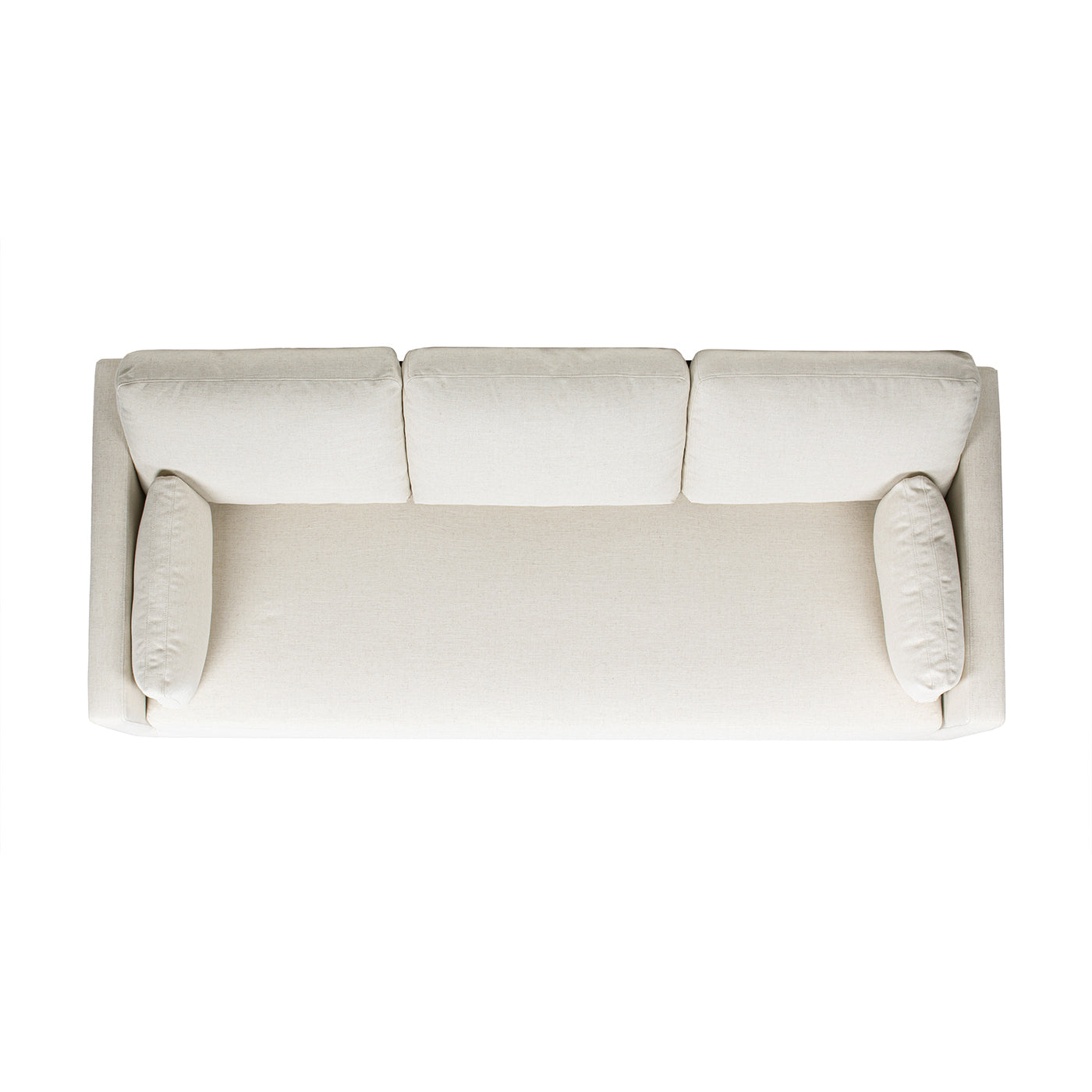 Knox 84' Modern Farmhouse Sofa, Flax White Linen