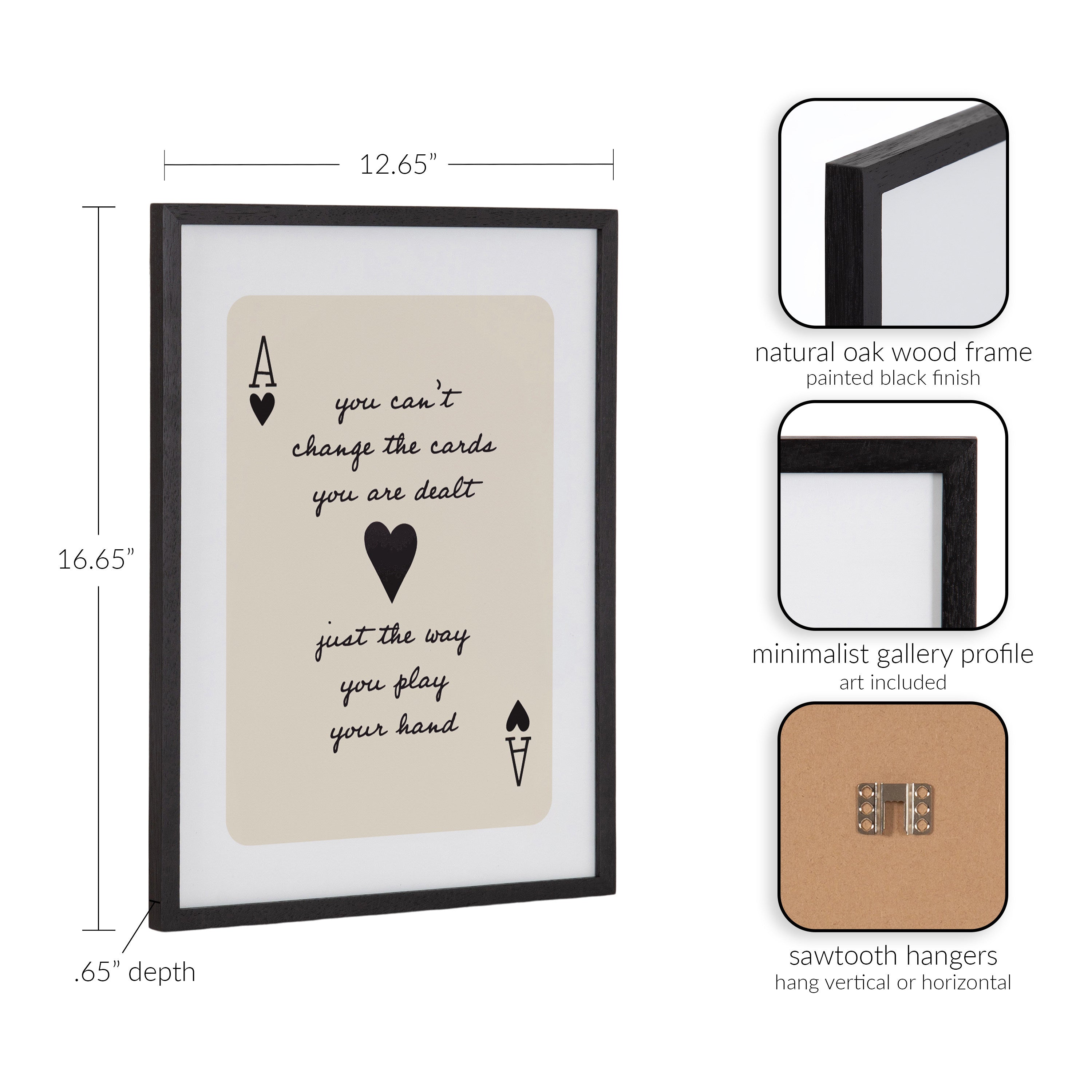 Gallery Ace of Heart Cards Positive Quote Print by The Creative Bunch Studio