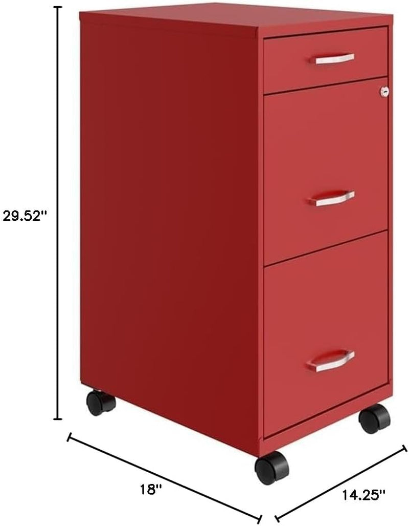 Filing Cabinet 29.52 Inch Tall Lockable Metal Office Storage For Documents And Files In Home Or Office