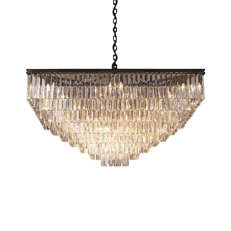 Ariel Cascading Crystal Elegance: Modern Chandelier (5 Tiers or More)