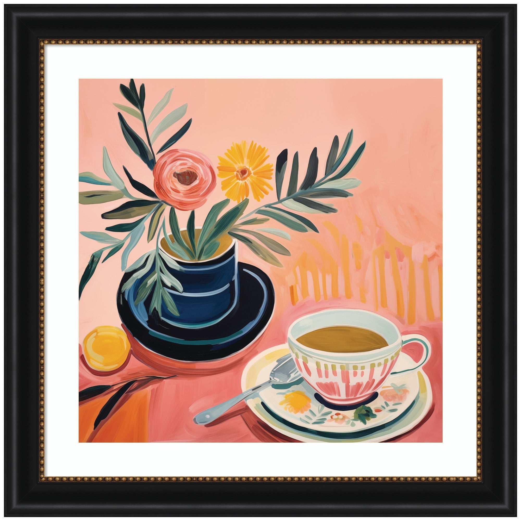 Framed Art Cozy Coffee by The Creative Bunch Studio