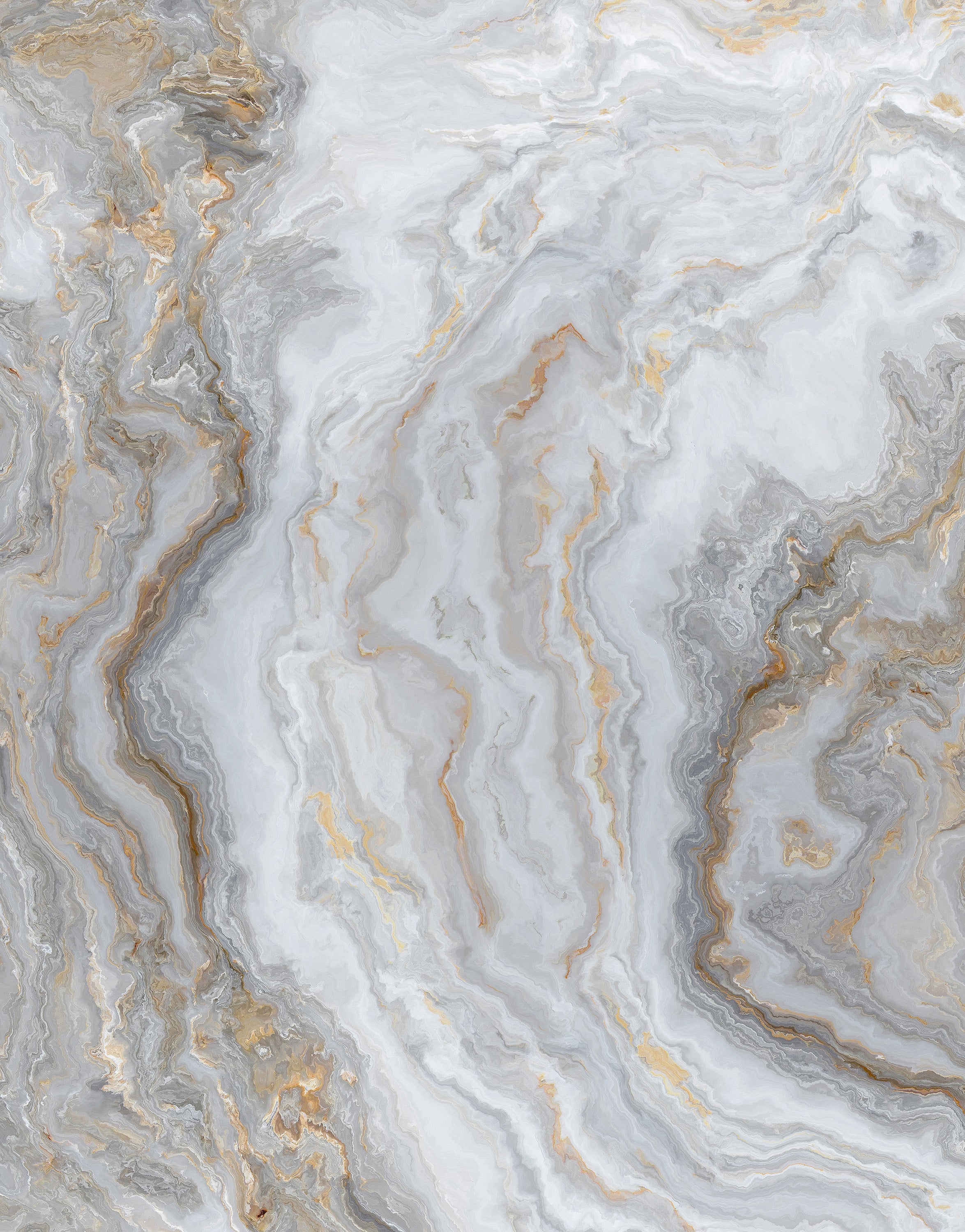 White Marble Stone Granite Slate Peel and Stick Wallpaper | Removable Wall Mural #6180