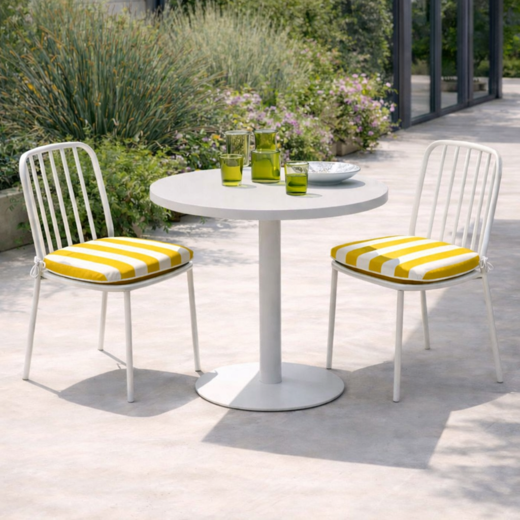 Outdoor Patio Chair Cushions, Water-Repellent U-Shape Thick Foam (Set of 4)