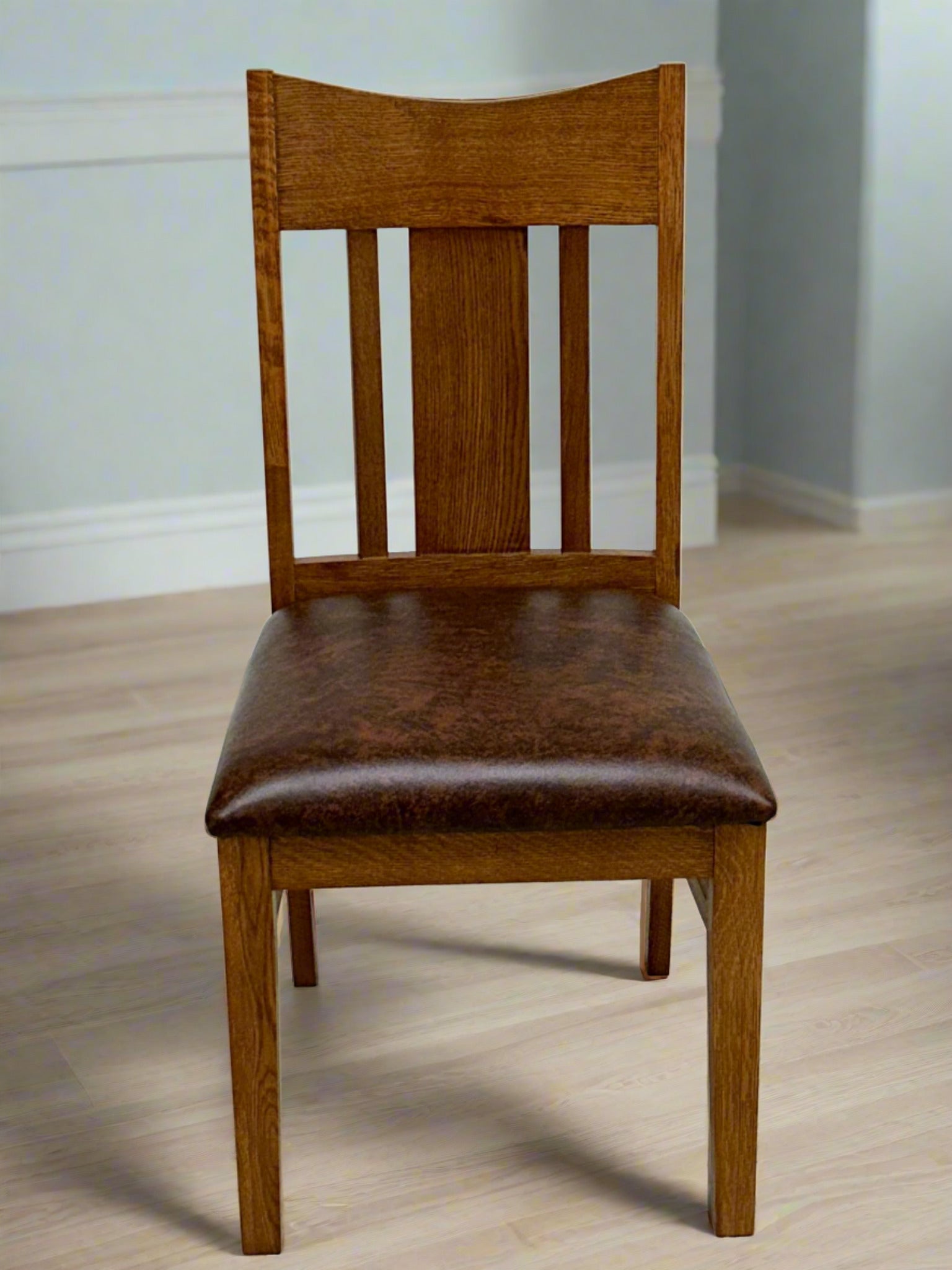 Mission Quarter Sawn Oak Round Dining Table Set - 40"