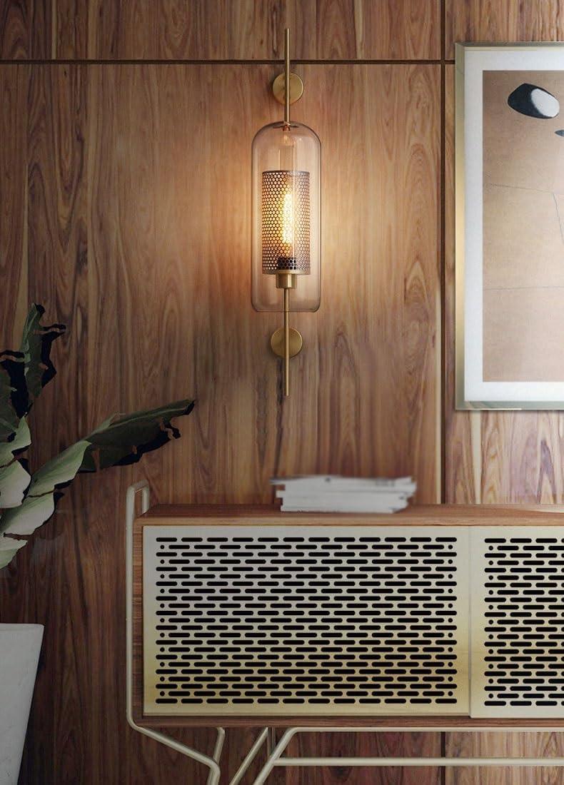 Retro Industrial Luxuries Glass Ball Wall Lamp Sconce with Bronze - PRHOMZ