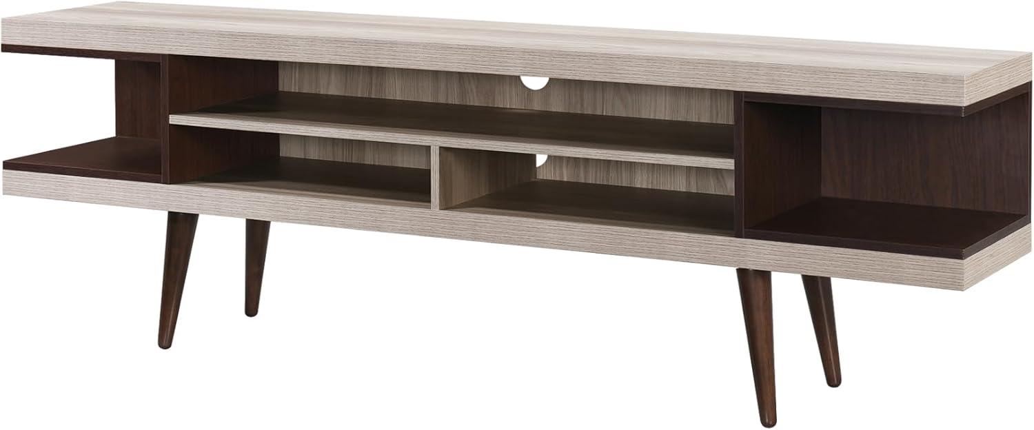 70.87 in. Stand with 5 Storage Shelves Fits TV's up to 75 in. - PRHOMZ