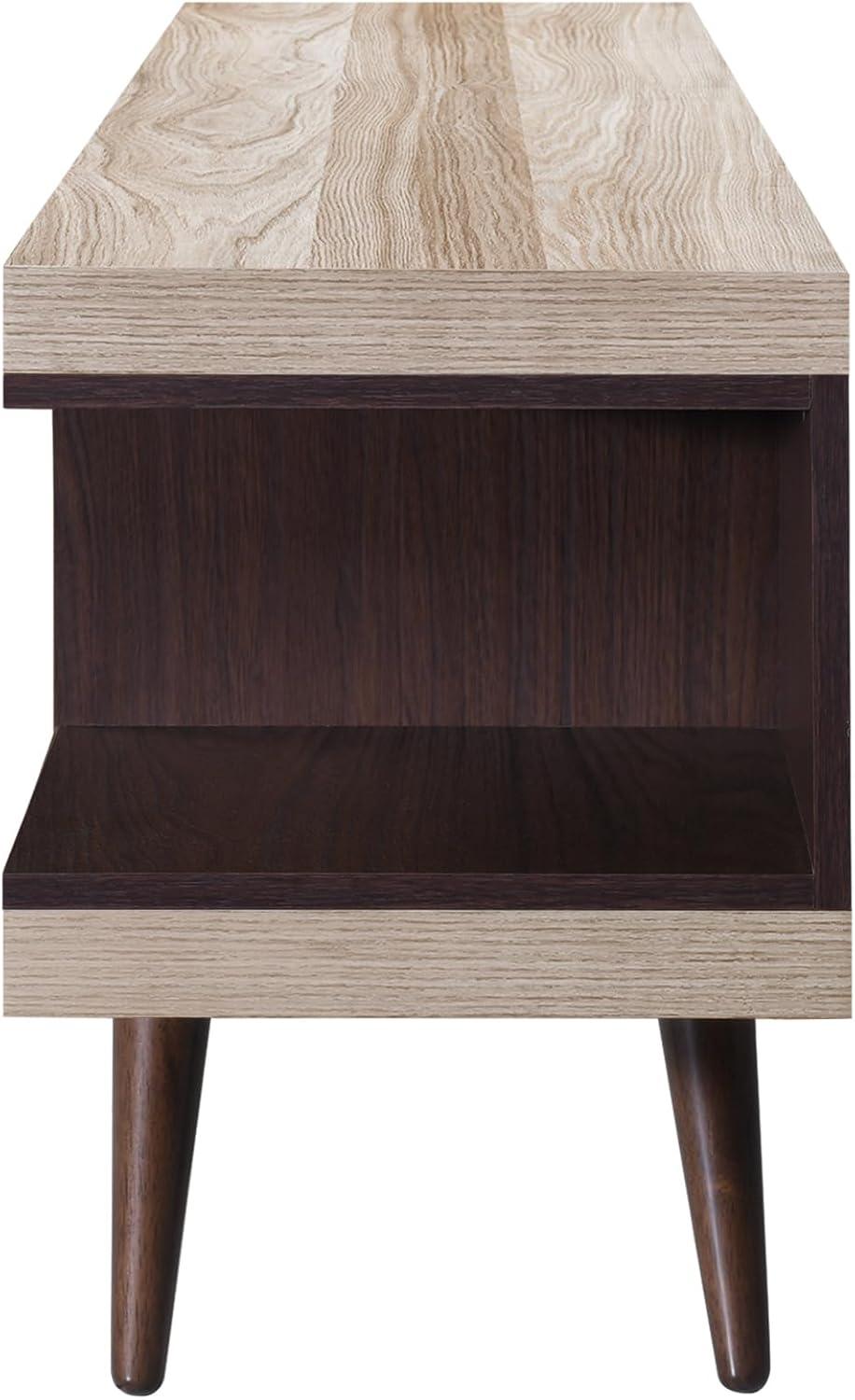 70.87 in. Stand with 5 Storage Shelves Fits TV's up to 75 in. - PRHOMZ