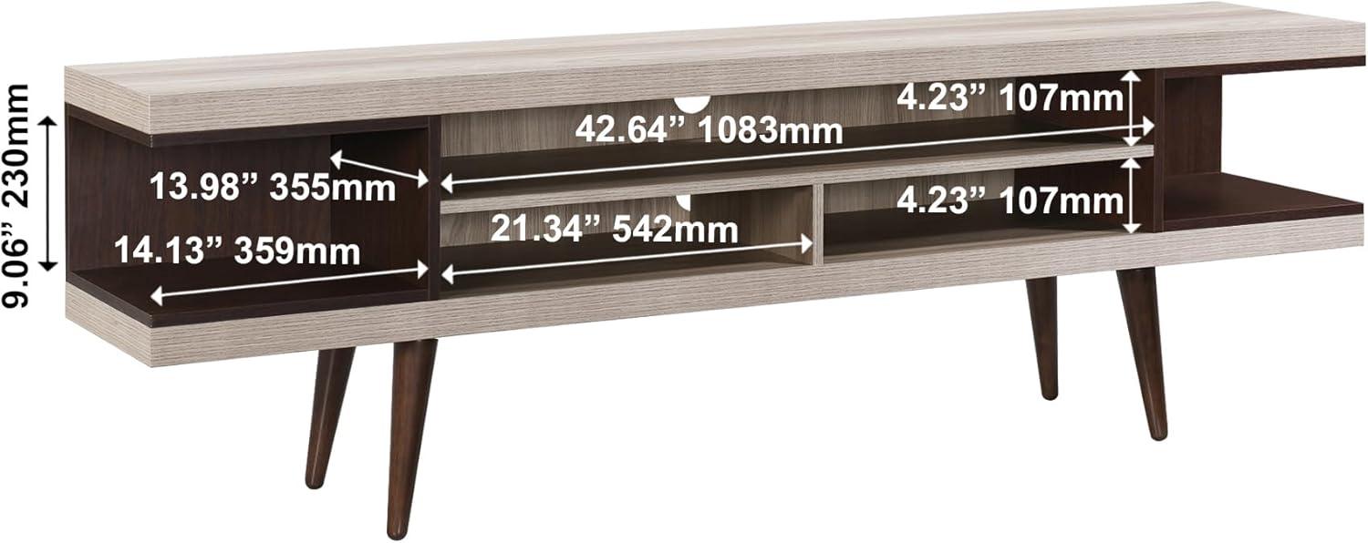 70.87 in. Stand with 5 Storage Shelves Fits TV's up to 75 in. - PRHOMZ