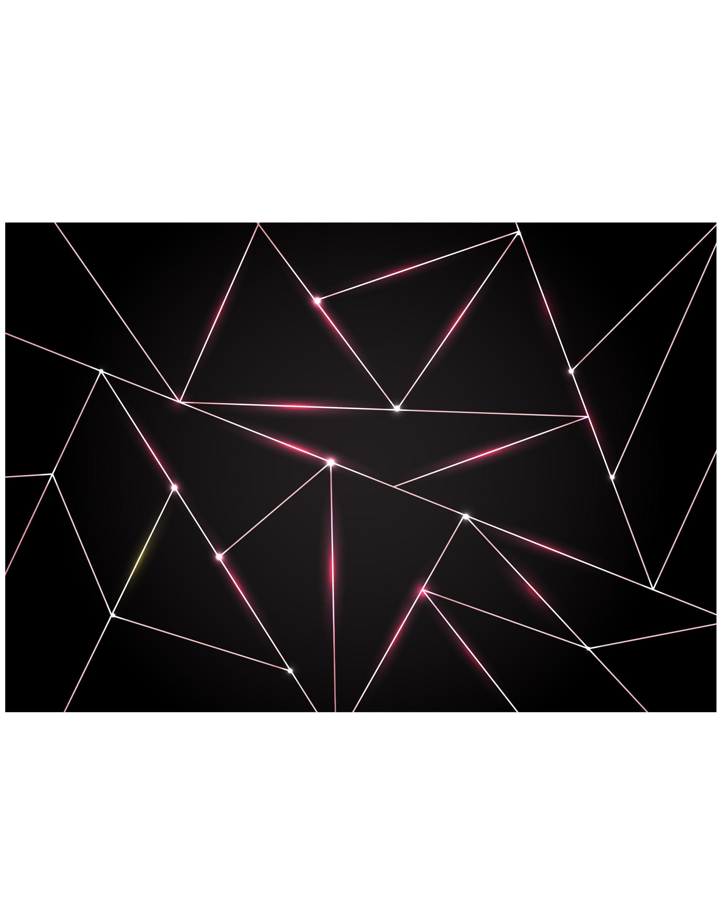 Luxury Polygonal Triangle Pattern Lines Shape. Peel and Stick Wall Mural. #6251