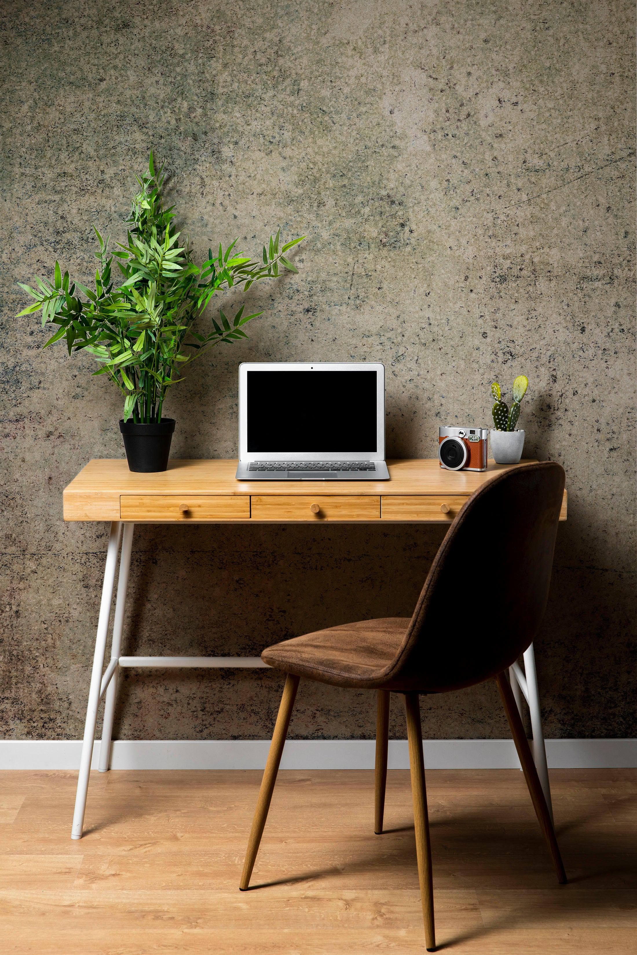 Rustic Concrete Wallpaper Wall Decor. Modern Minimalistic Self Adhesive Peel and Stick Wall Mural. #6367